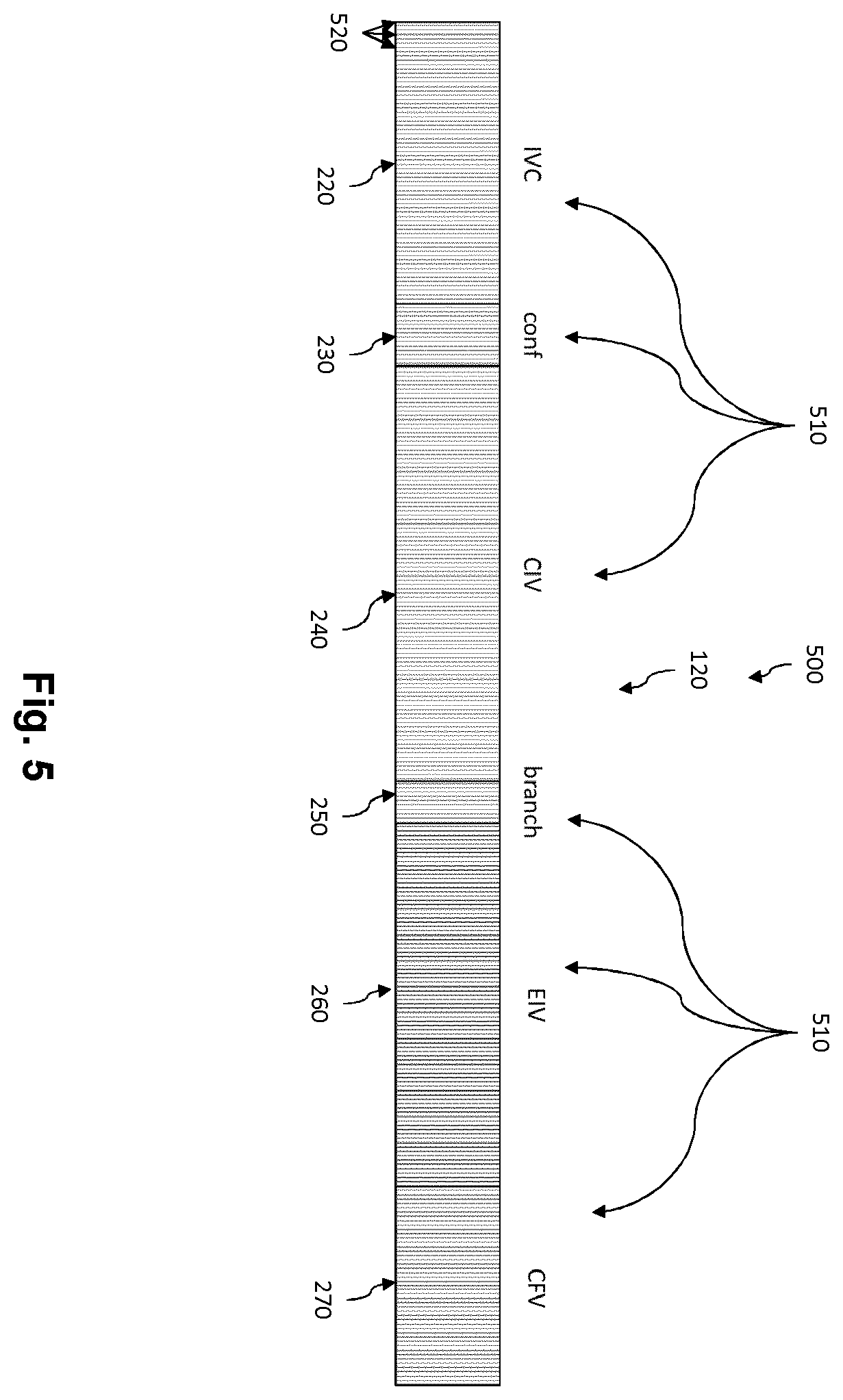Patent US12611166 Figure 5 – Intraluminal ultrasound vessel segment identification and associated devices, systems, and methods