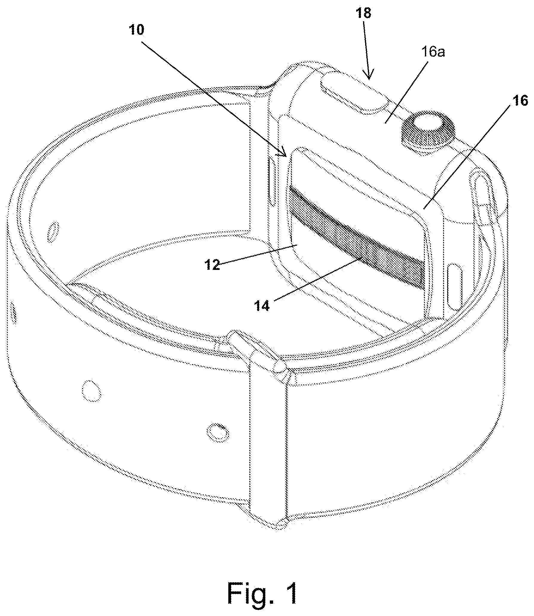 Patent US12611172 — Wearable device comprising an ultrasonic system — Figure 1