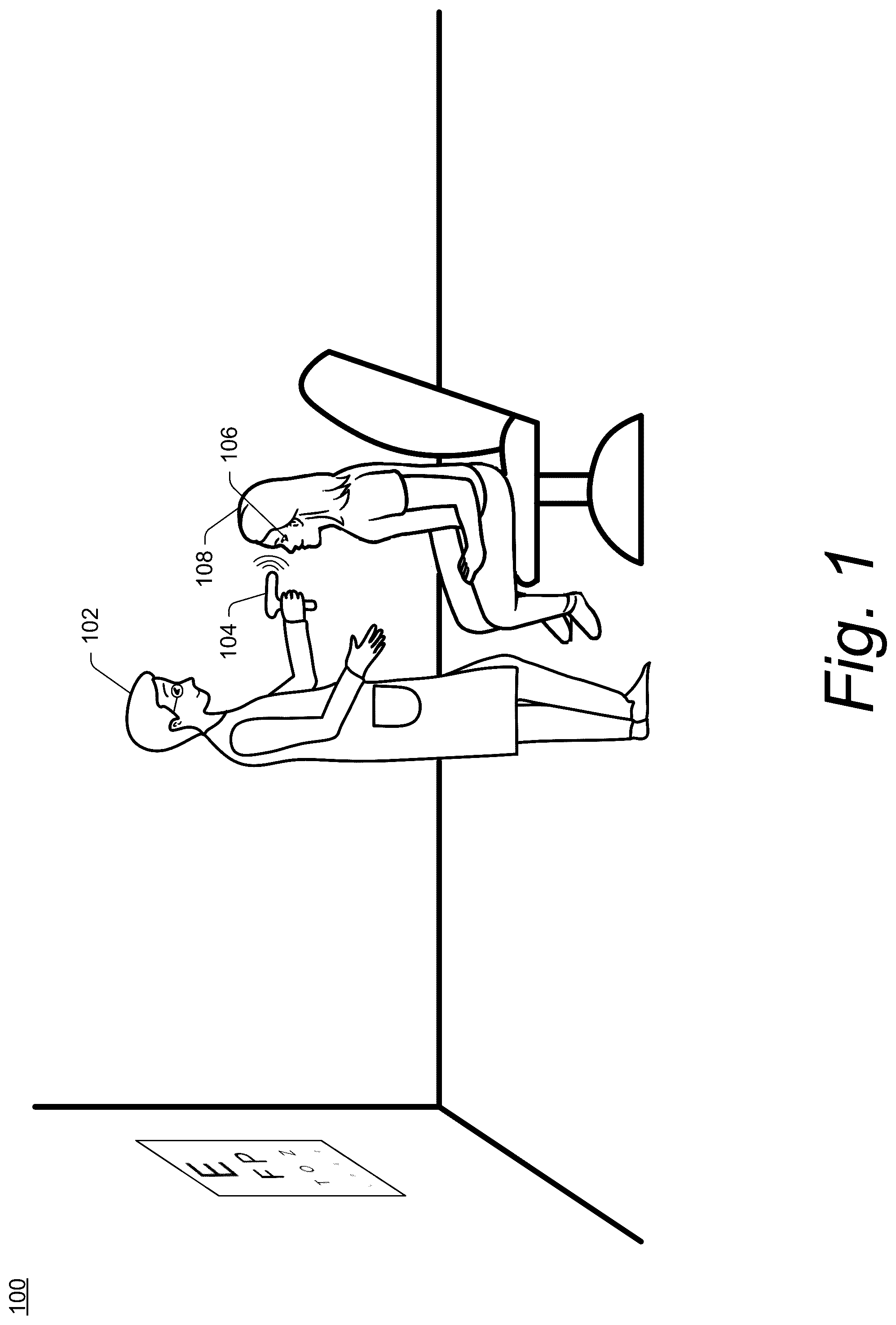 Patent US12611174 Figure 1 – Combination ocular ultrasound and ophthalmoscope
