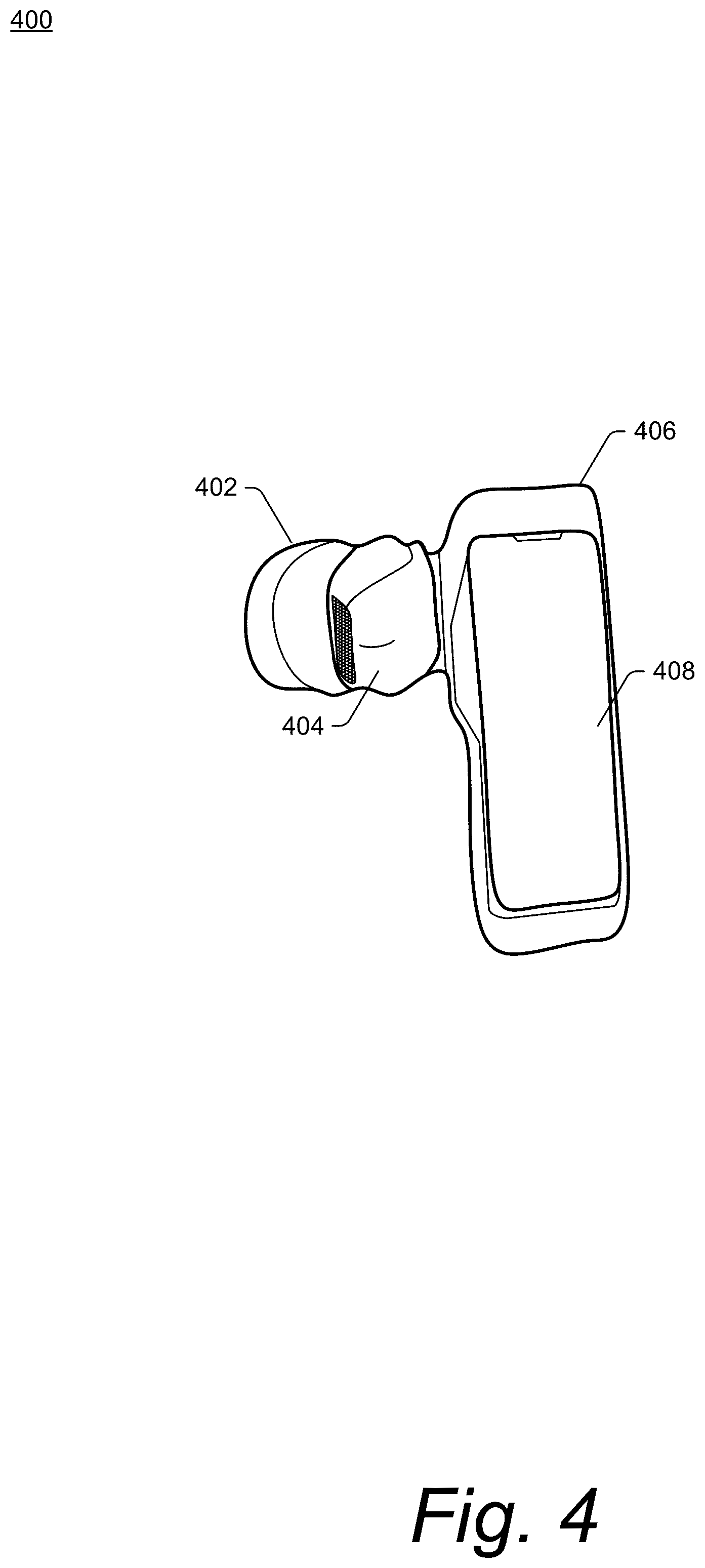 Patent US12611174 Figure 4 – Combination ocular ultrasound and ophthalmoscope