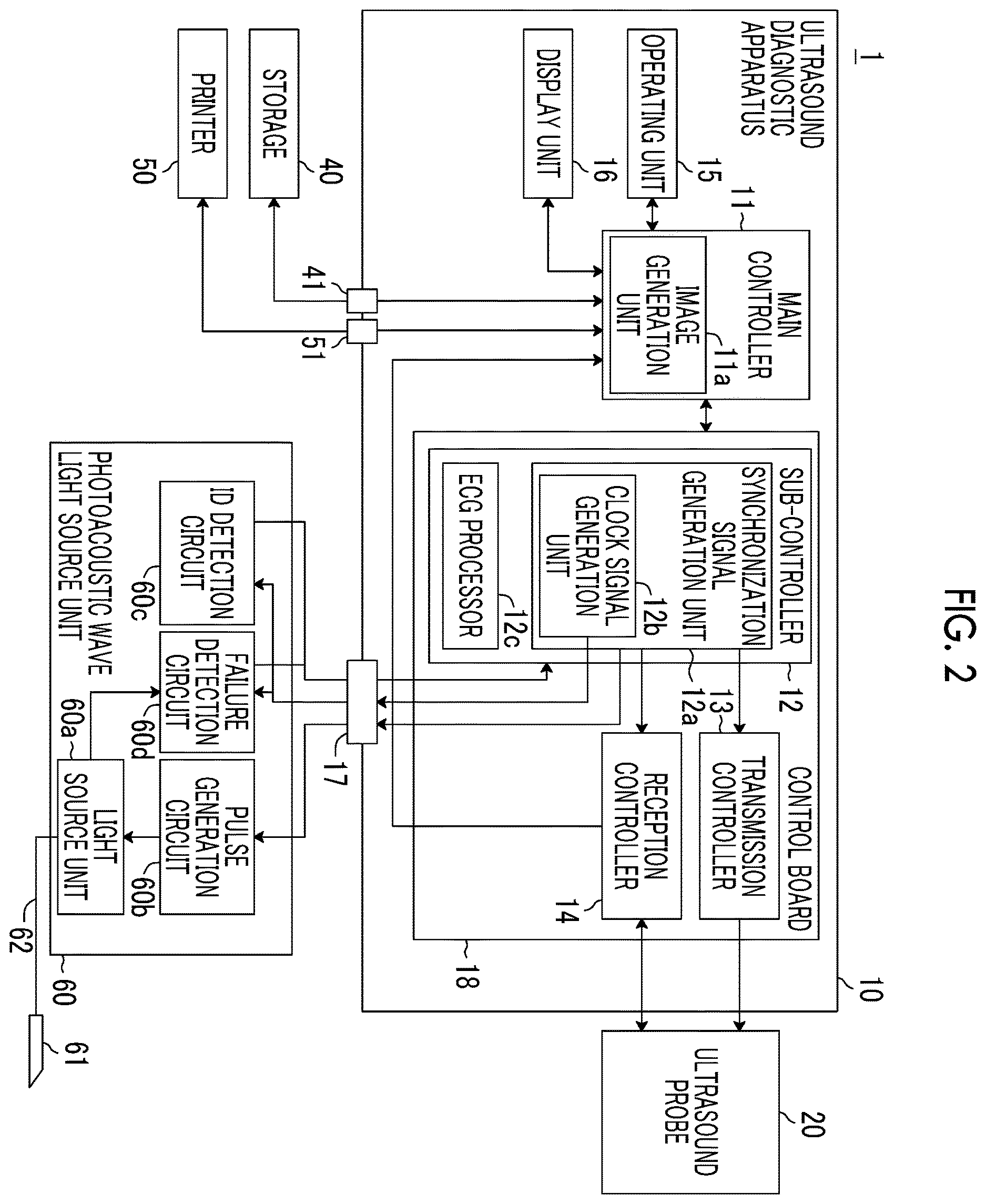 Patent US12611175 Figure 2 – Ultrasound diagnostic apparatus