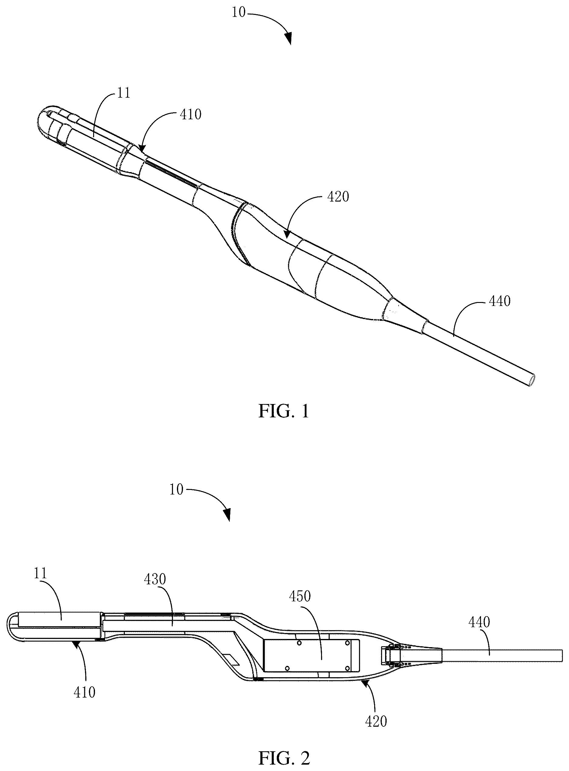 Patent US12611178 Figure 1 – Ultrasonic probe and ultrasonic device incorporating different arrays