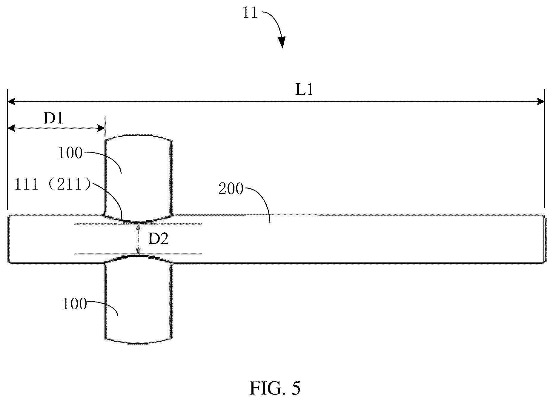 Patent US12611178 Figure 3 – Ultrasonic probe and ultrasonic device incorporating different arrays