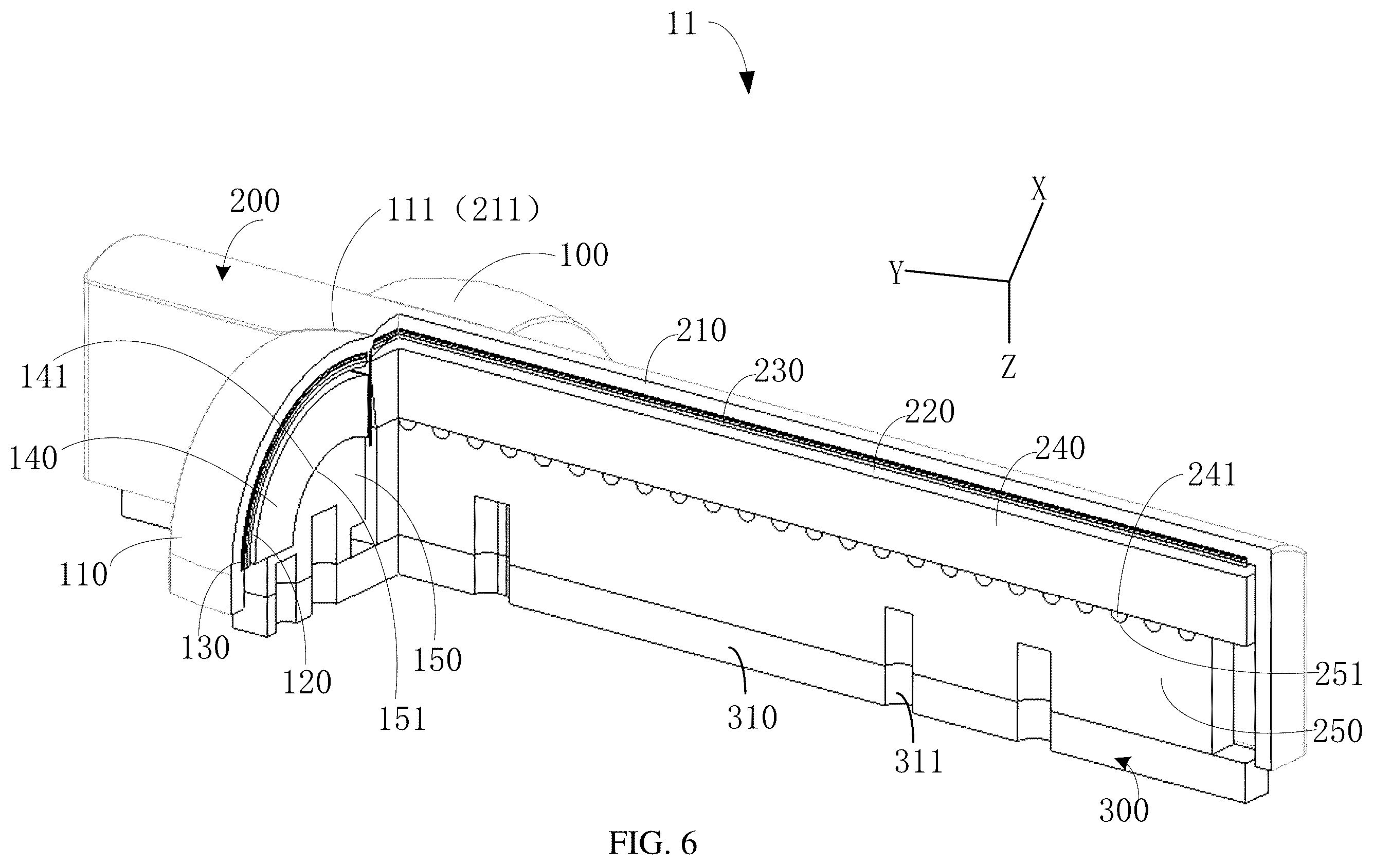 Patent US12611178 Figure 4 – Ultrasonic probe and ultrasonic device incorporating different arrays