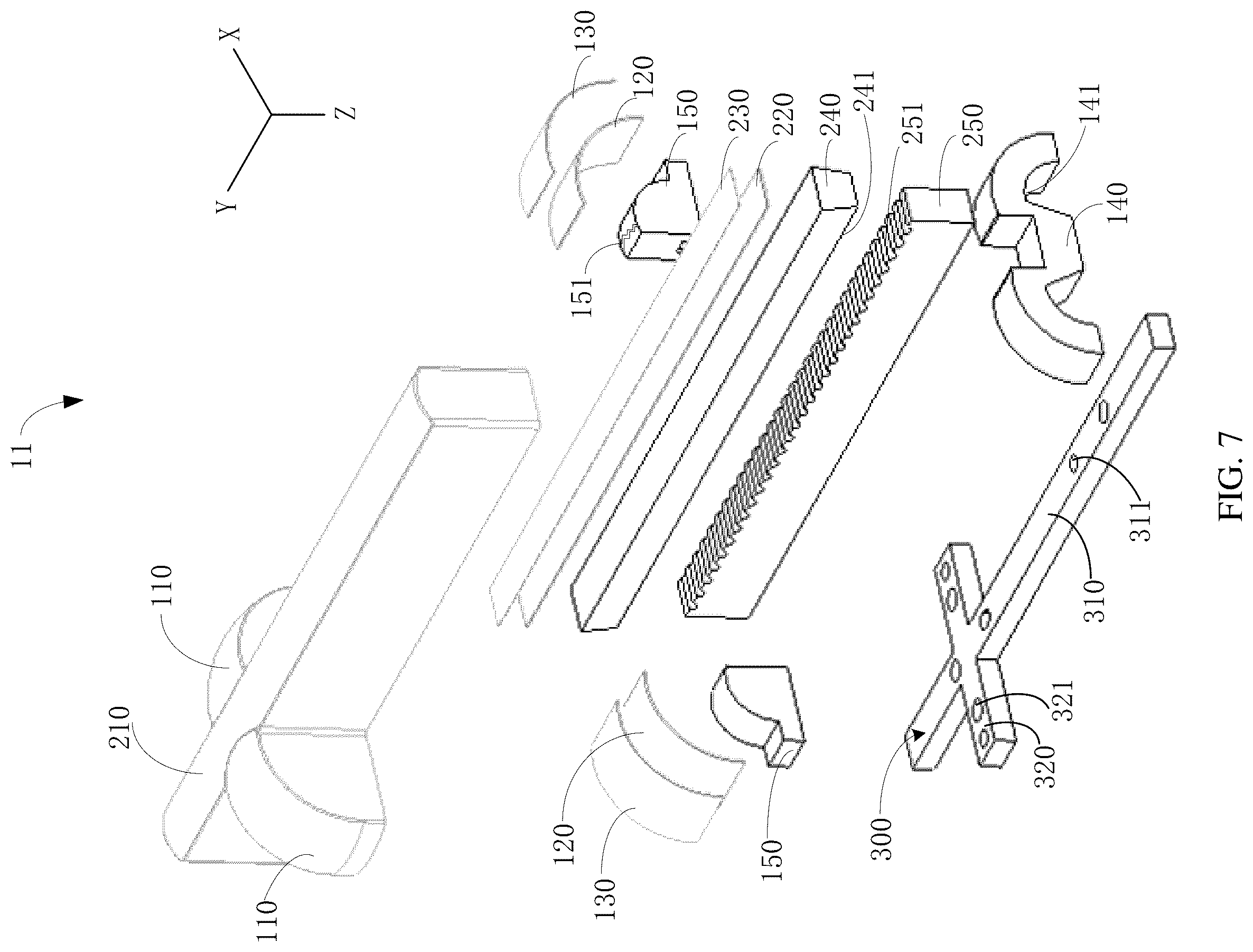 Patent US12611178 Figure 5 – Ultrasonic probe and ultrasonic device incorporating different arrays