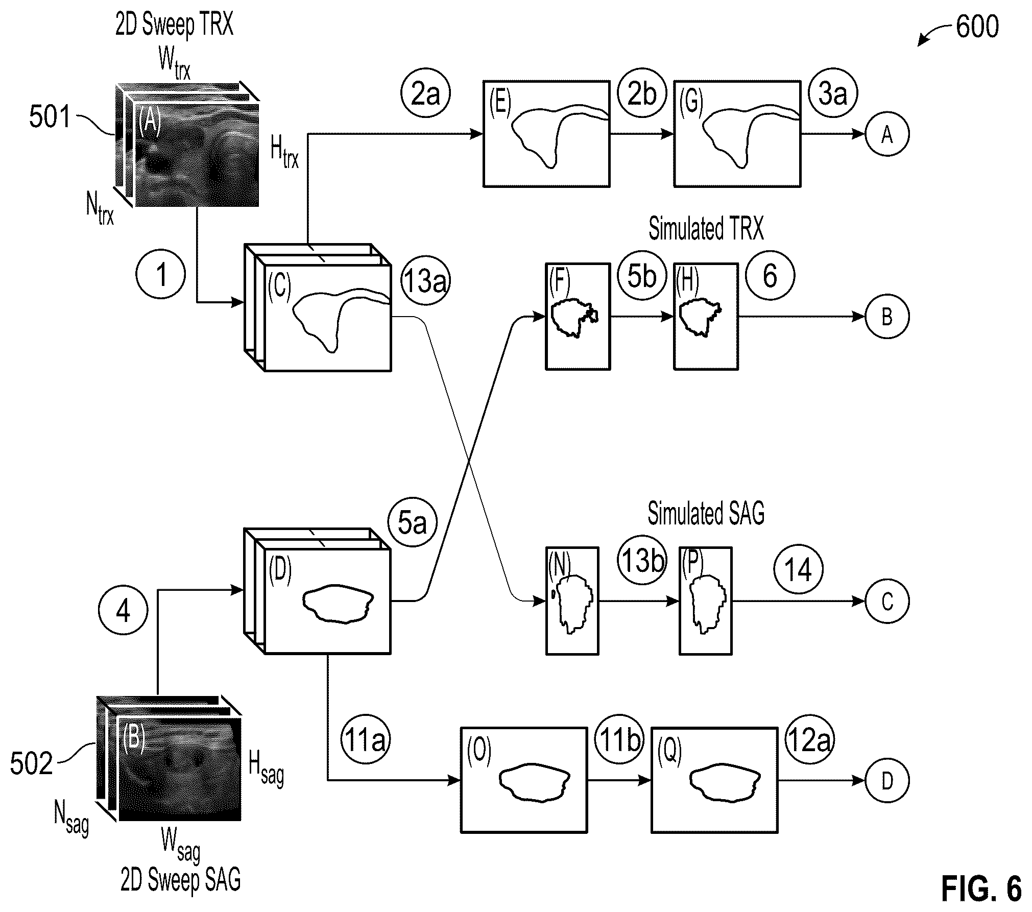 Patent US12611180 Figure 7 – Method and system for cross-referencing of two-dimensional (2D) ultrasound scans of a tissue volume