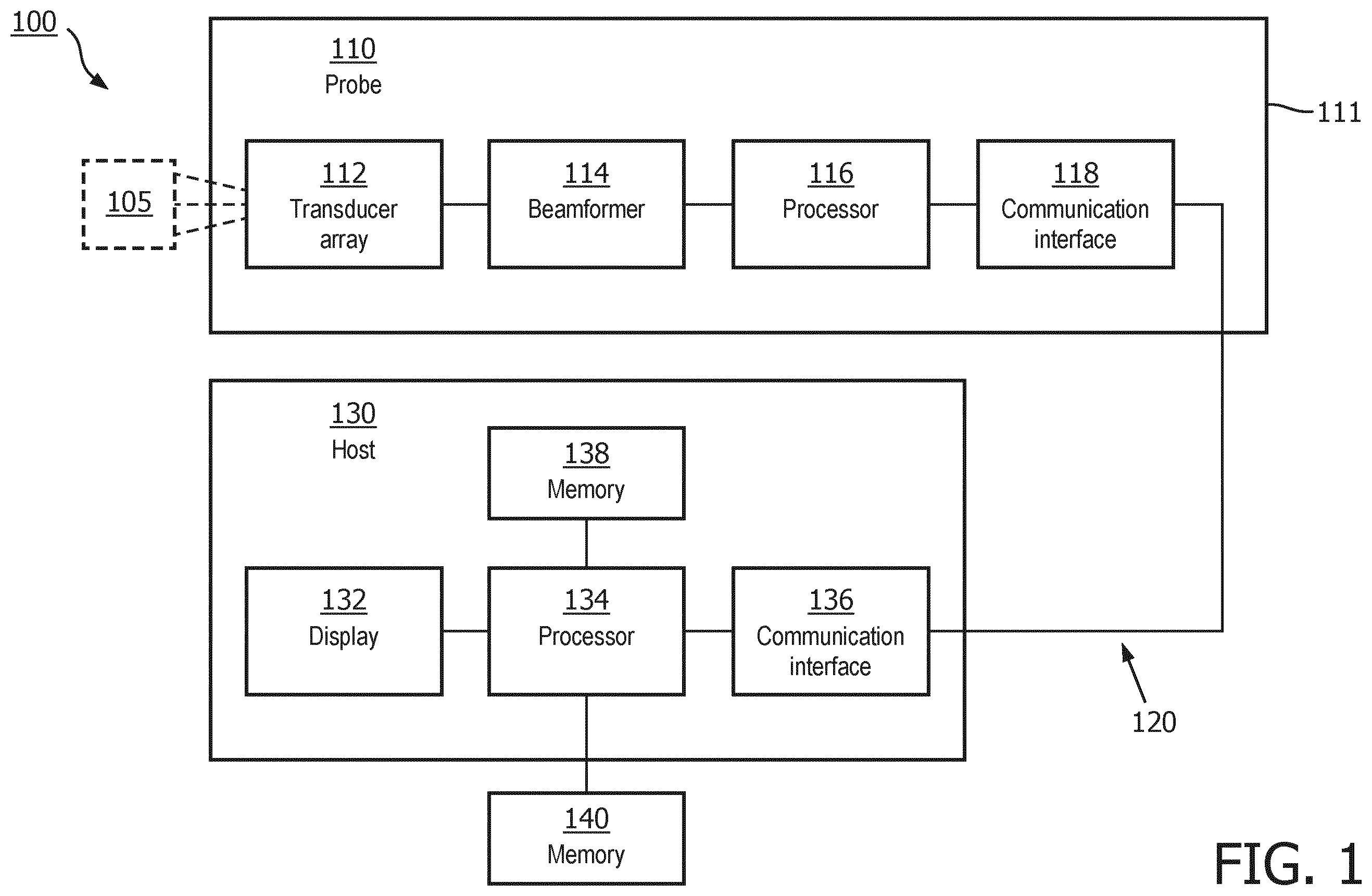 Patent US12611182 — Coherently compounded ultrasound image generation and associated systems, methods, and devices — Figure 1