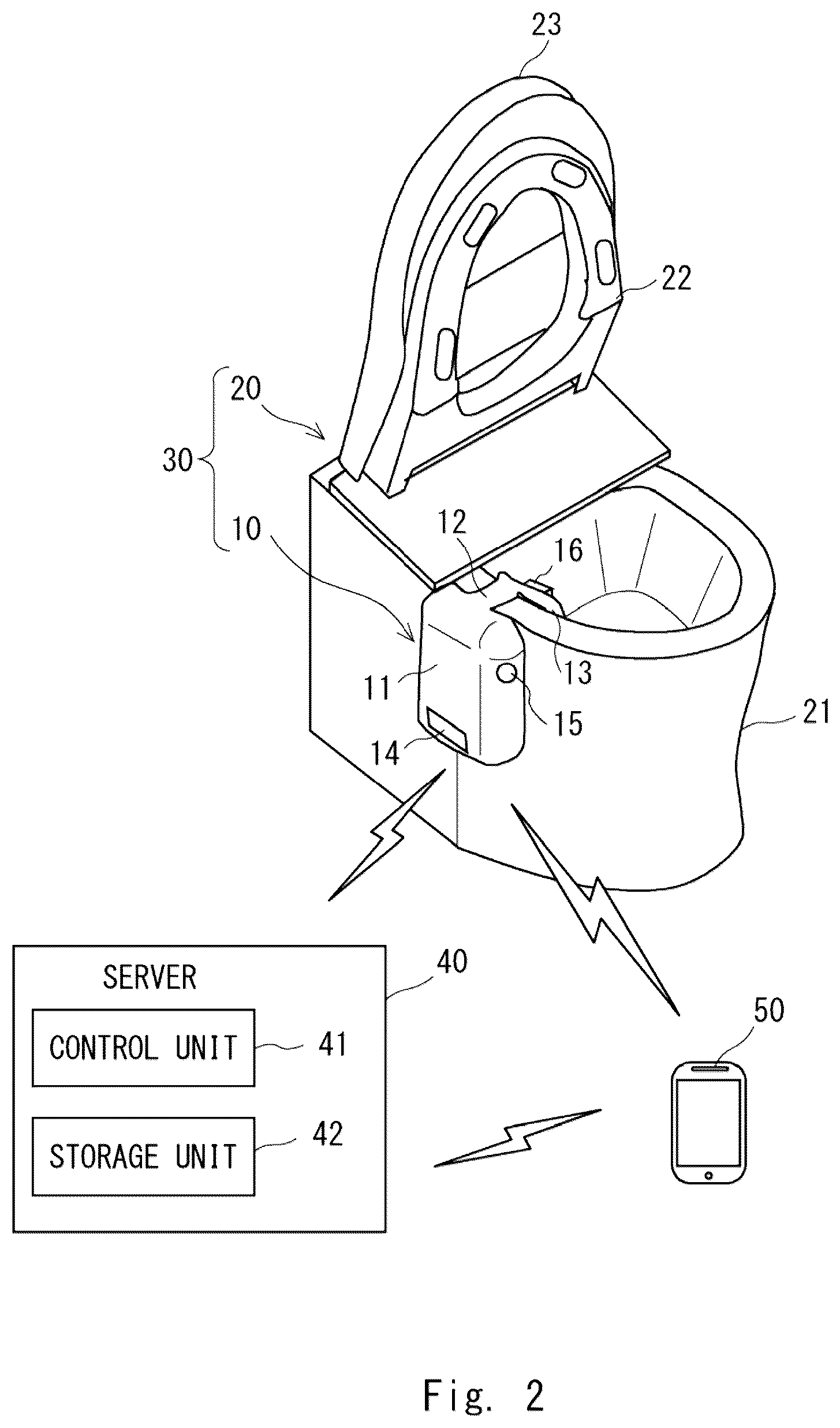 Patent US12611200 Figure 2 – Excrement analysis apparatus, analysis system, server apparatus, analysis method, and non-transitory computer-readable medium