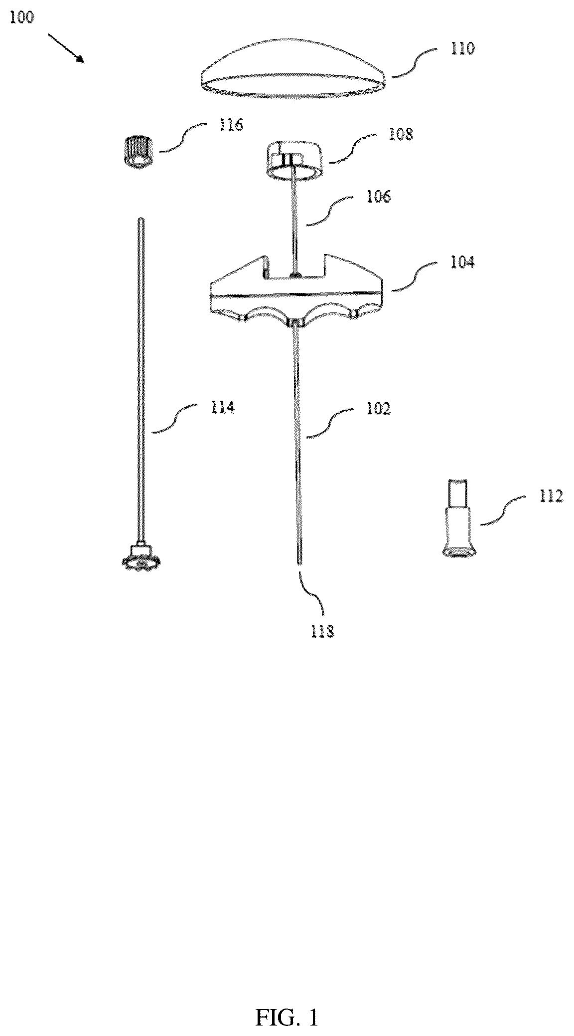 Patent US12611204 Figure 1 – Bone marrow aspiration and trephine biopsy single needle assembly