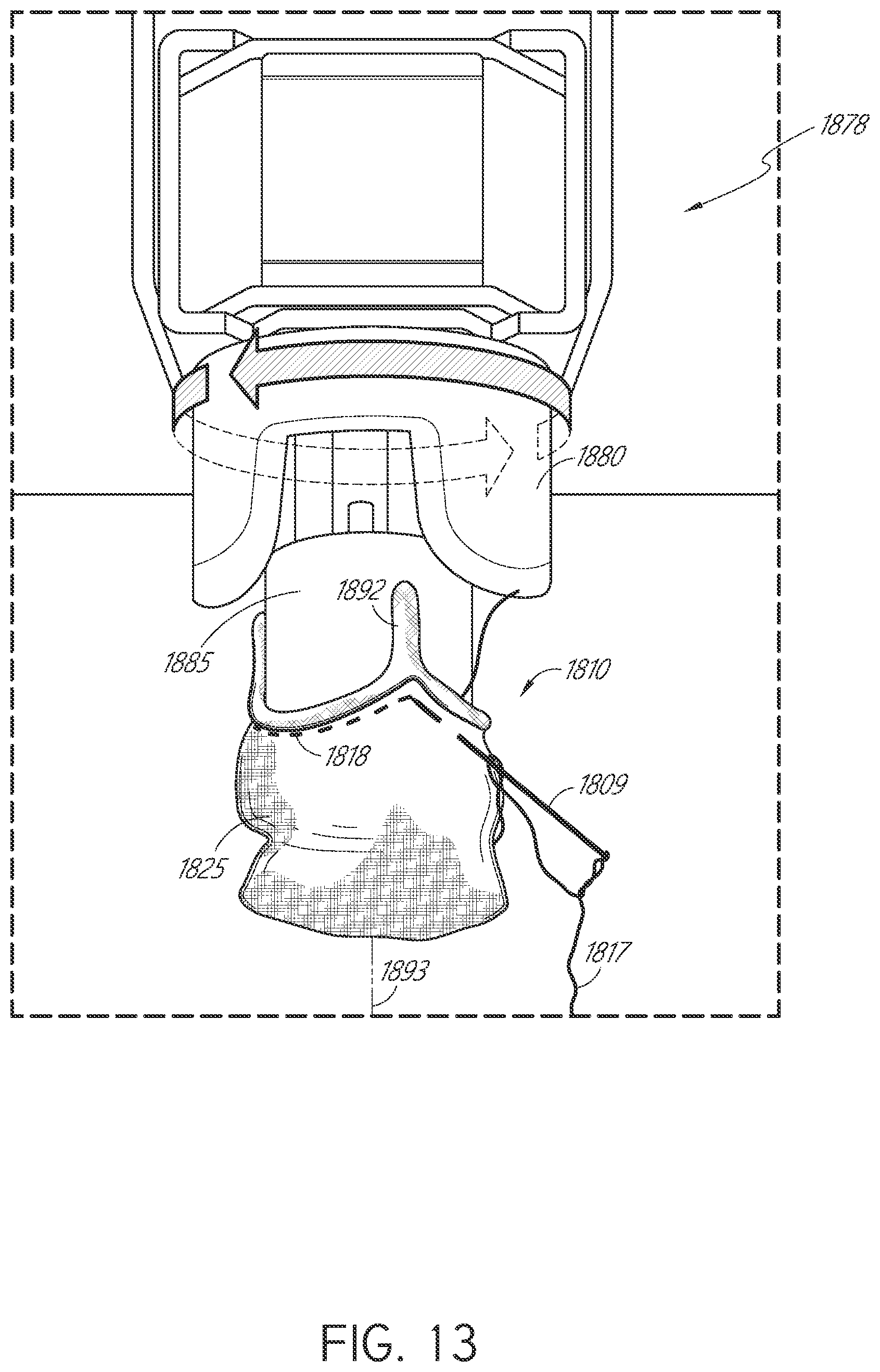 Patent US12611209 Figure 13 – Automated sewing and thread management