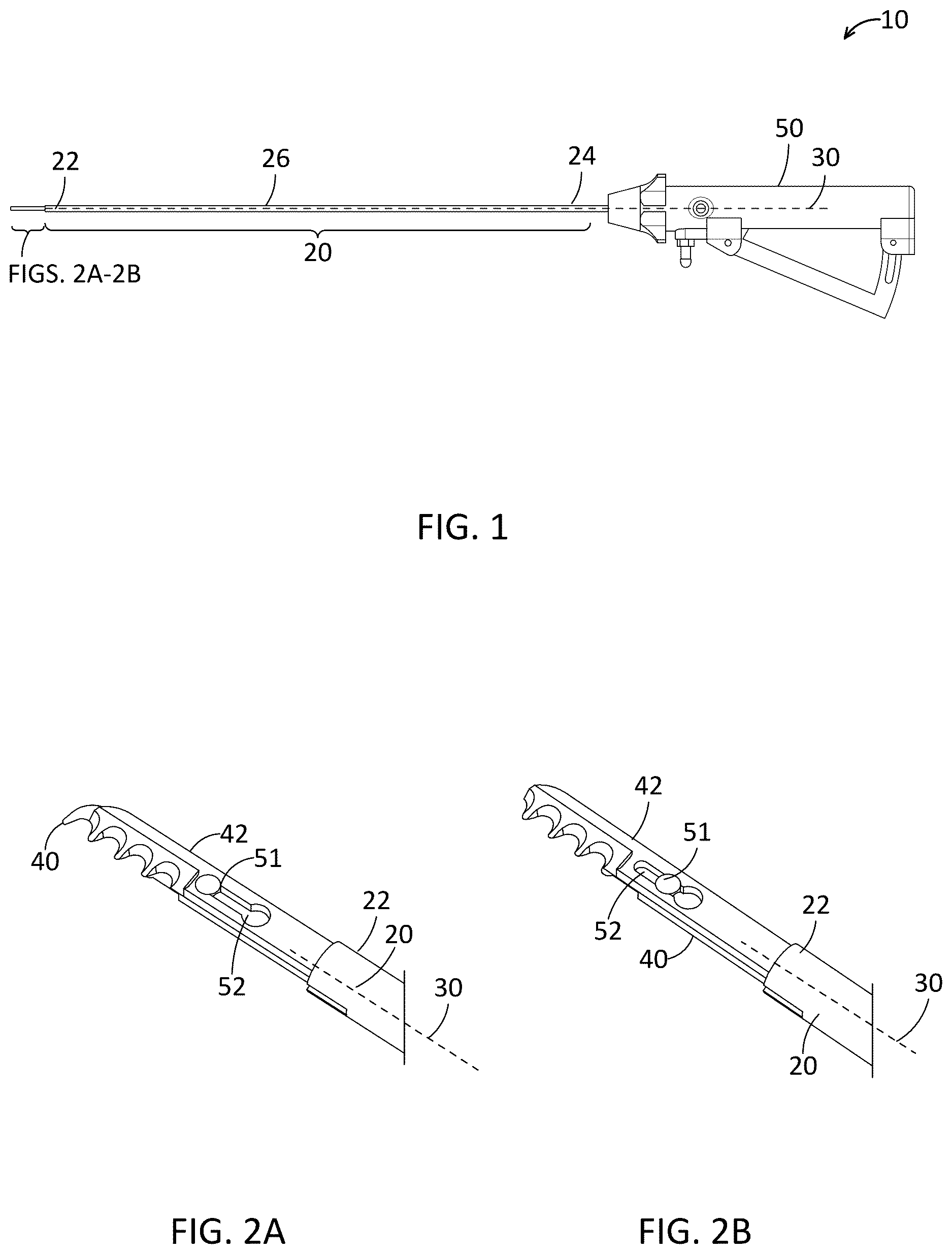 Patent US12611220 Figure 1 – Reciprocating serrated blade for precision dissection