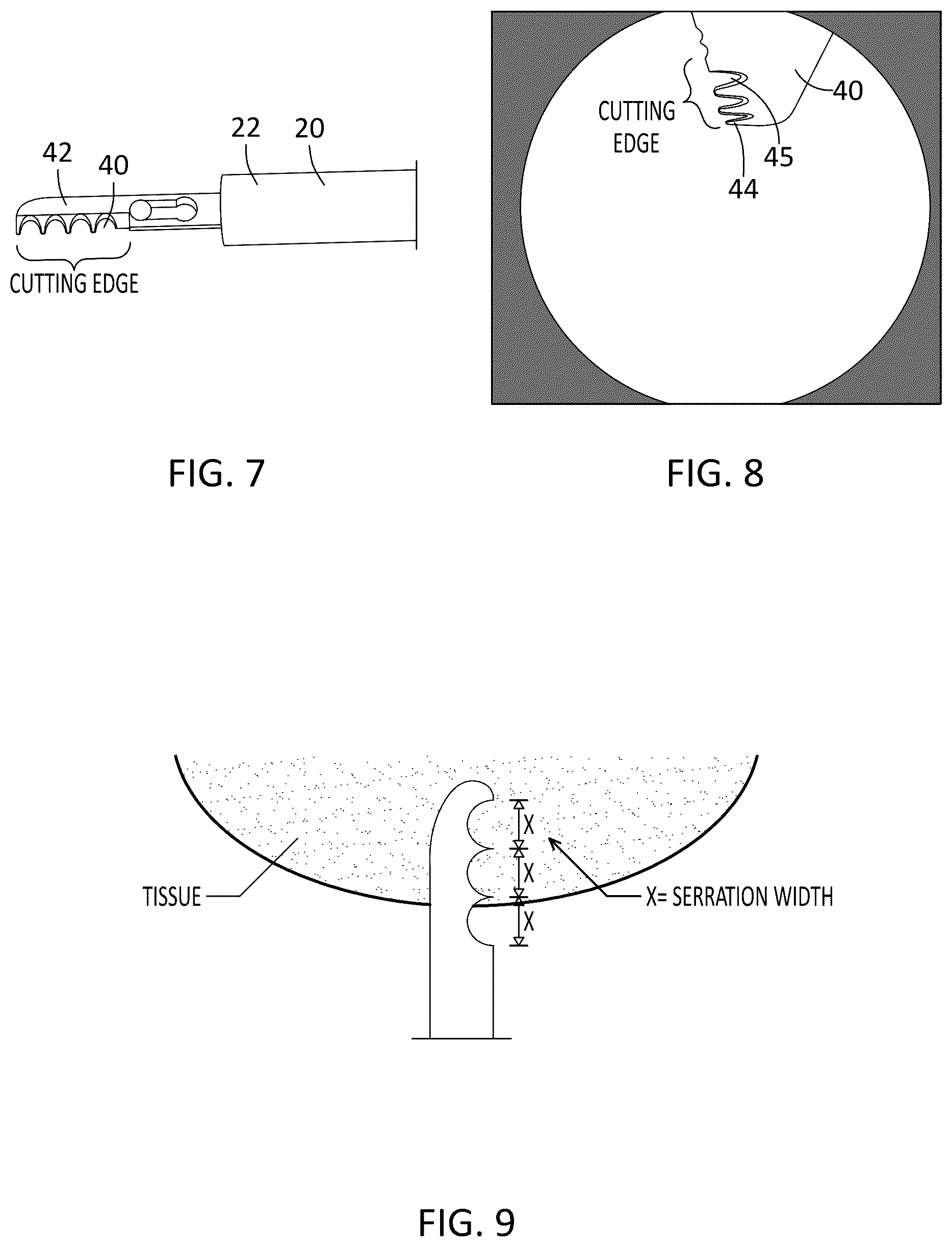 Patent US12611220 Figure 4 – Reciprocating serrated blade for precision dissection