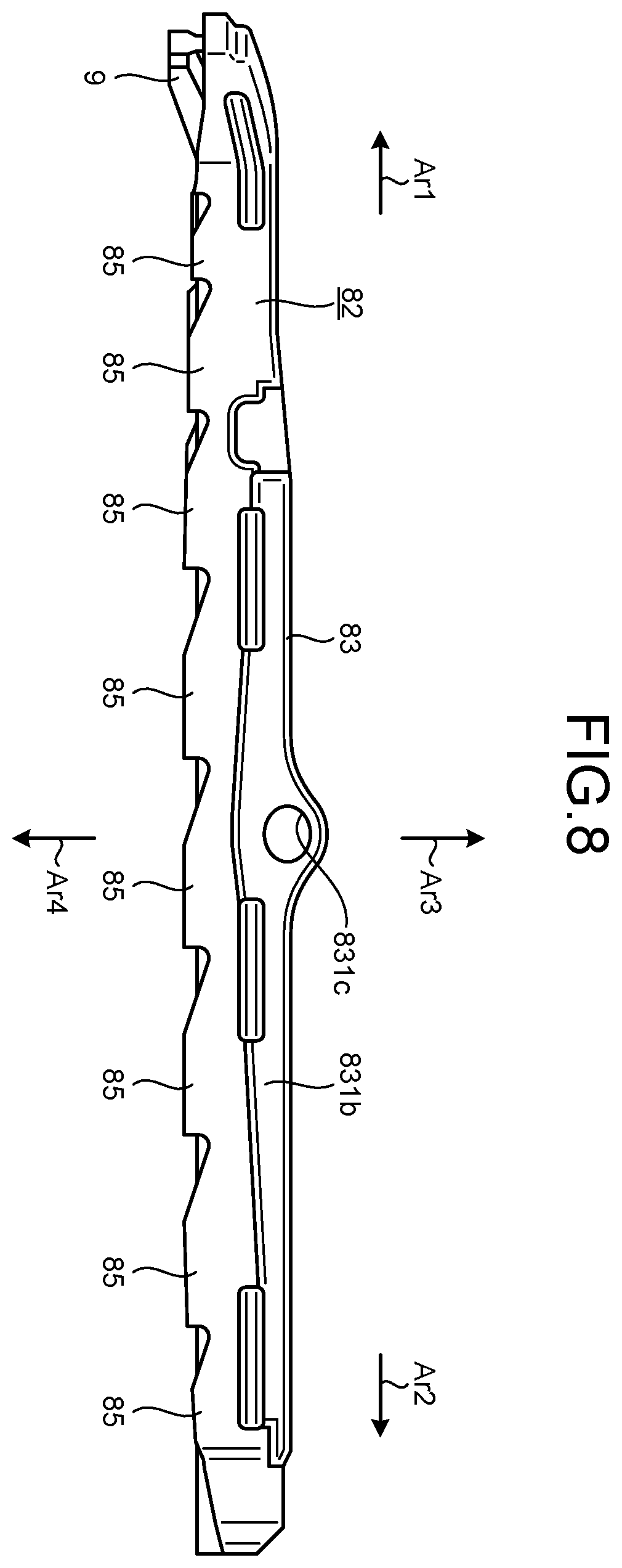 Patent US12611222 Figure 6 – Ultrasonic treatment instrument