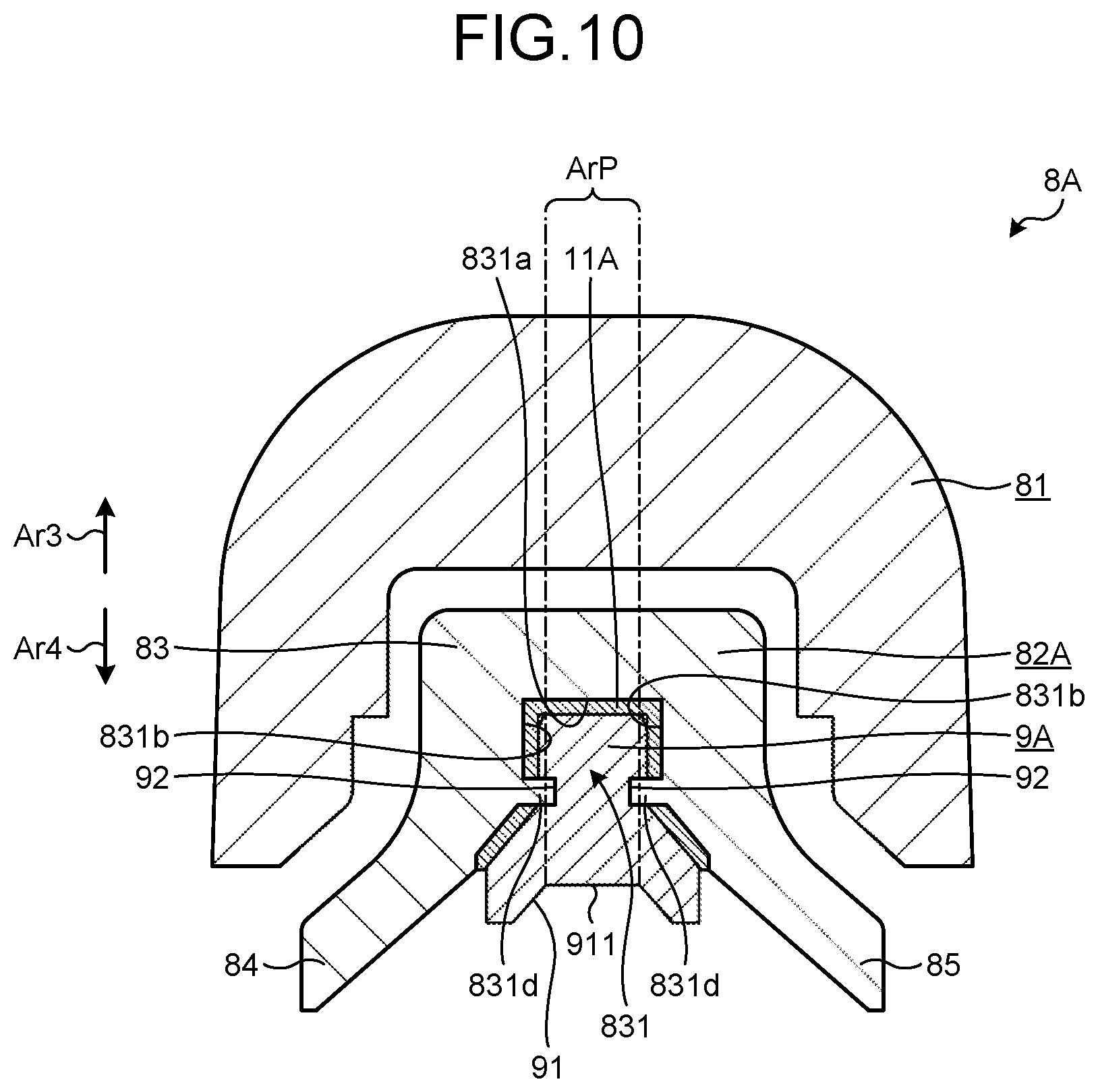Patent US12611222 Figure 8 – Ultrasonic treatment instrument