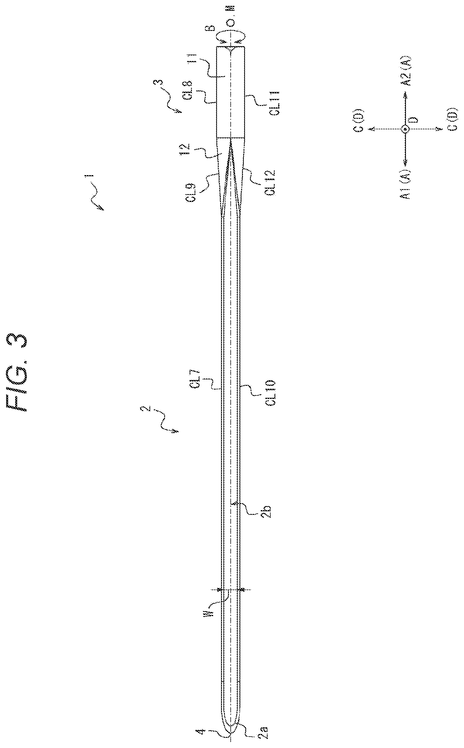 Patent US12611225 Figure 3 – Puncture needle and needle assembly