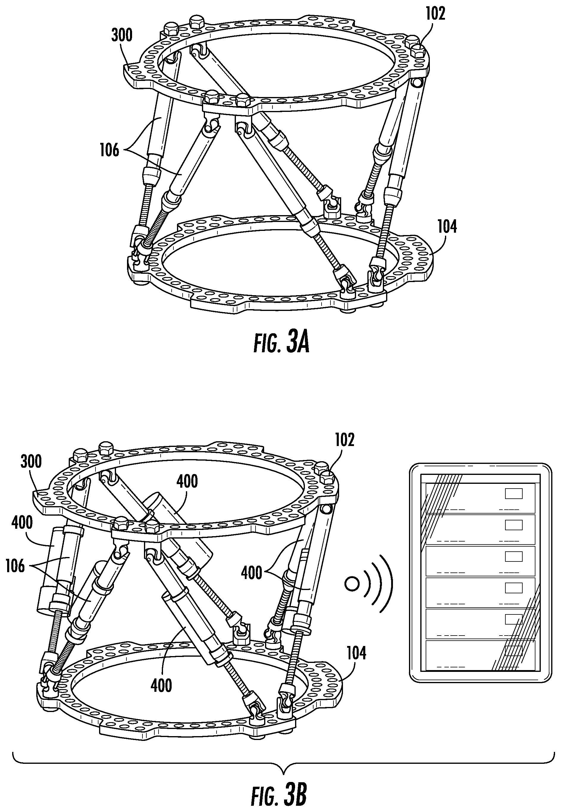 Patent US12611228 Figure 3 – Detachable geared-motor assembly for motorizing a strut in a spatial frame