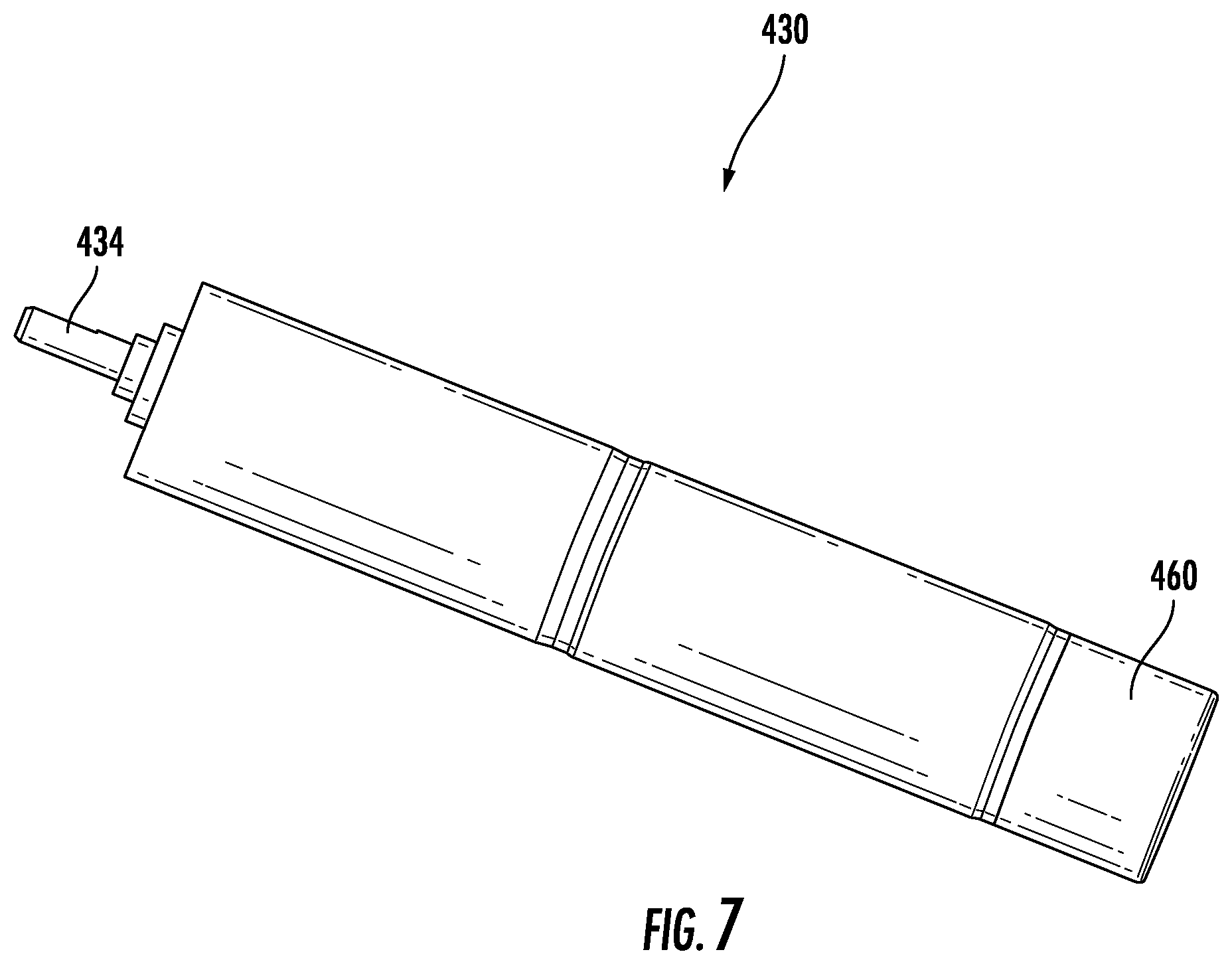 Patent US12611228 Figure 8 – Detachable geared-motor assembly for motorizing a strut in a spatial frame