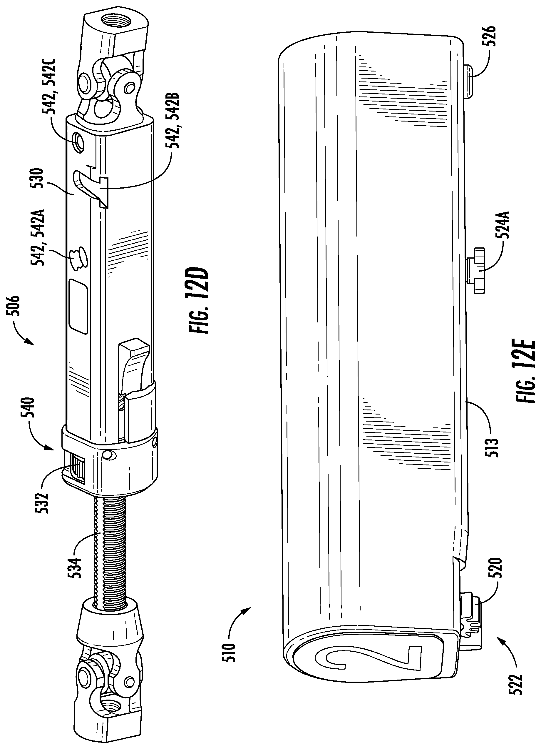 Patent US12611228 Figure 15 – Detachable geared-motor assembly for motorizing a strut in a spatial frame