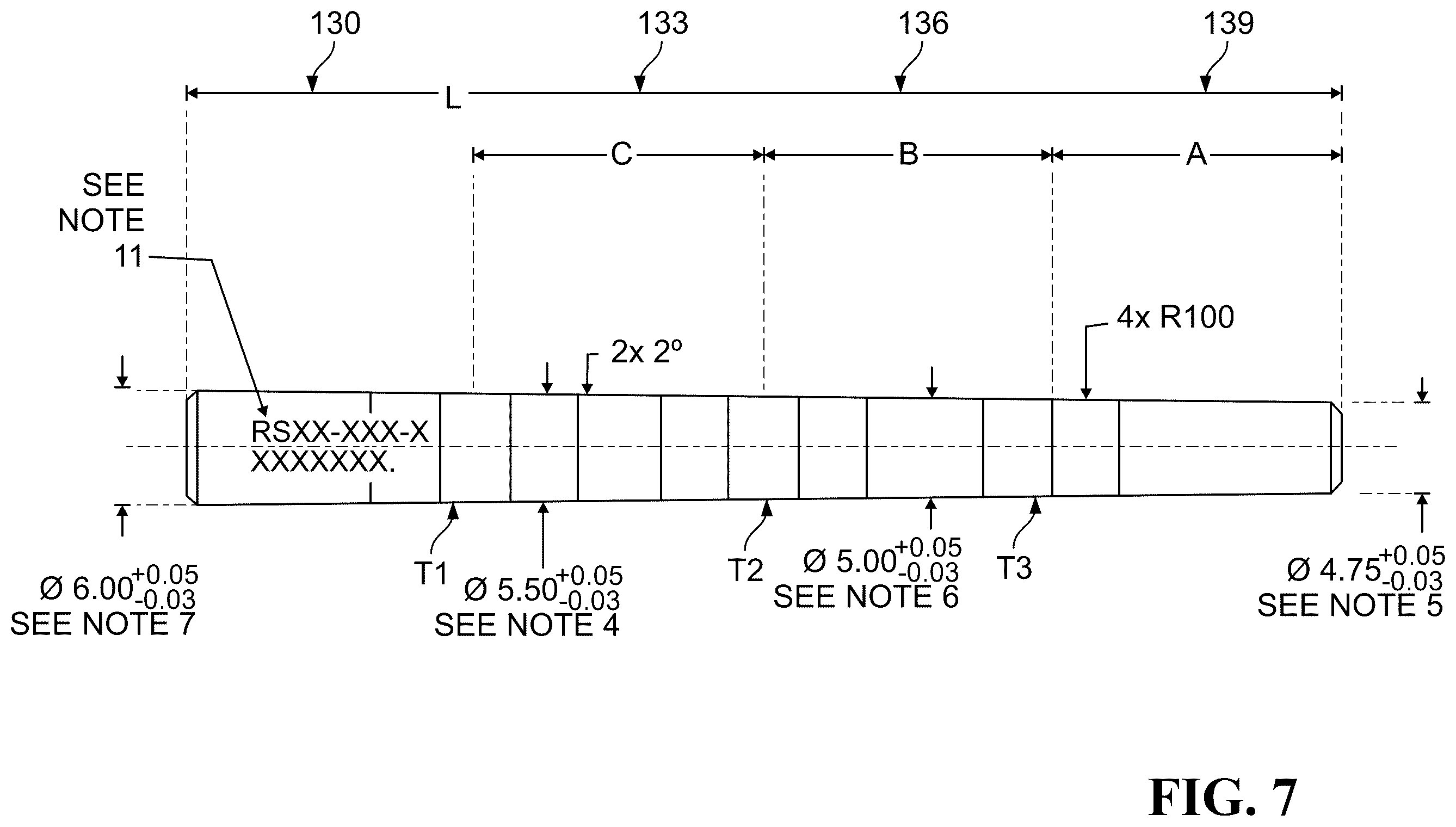 Patent US12611231 Figure 7 – Spinal rod and systems thereof