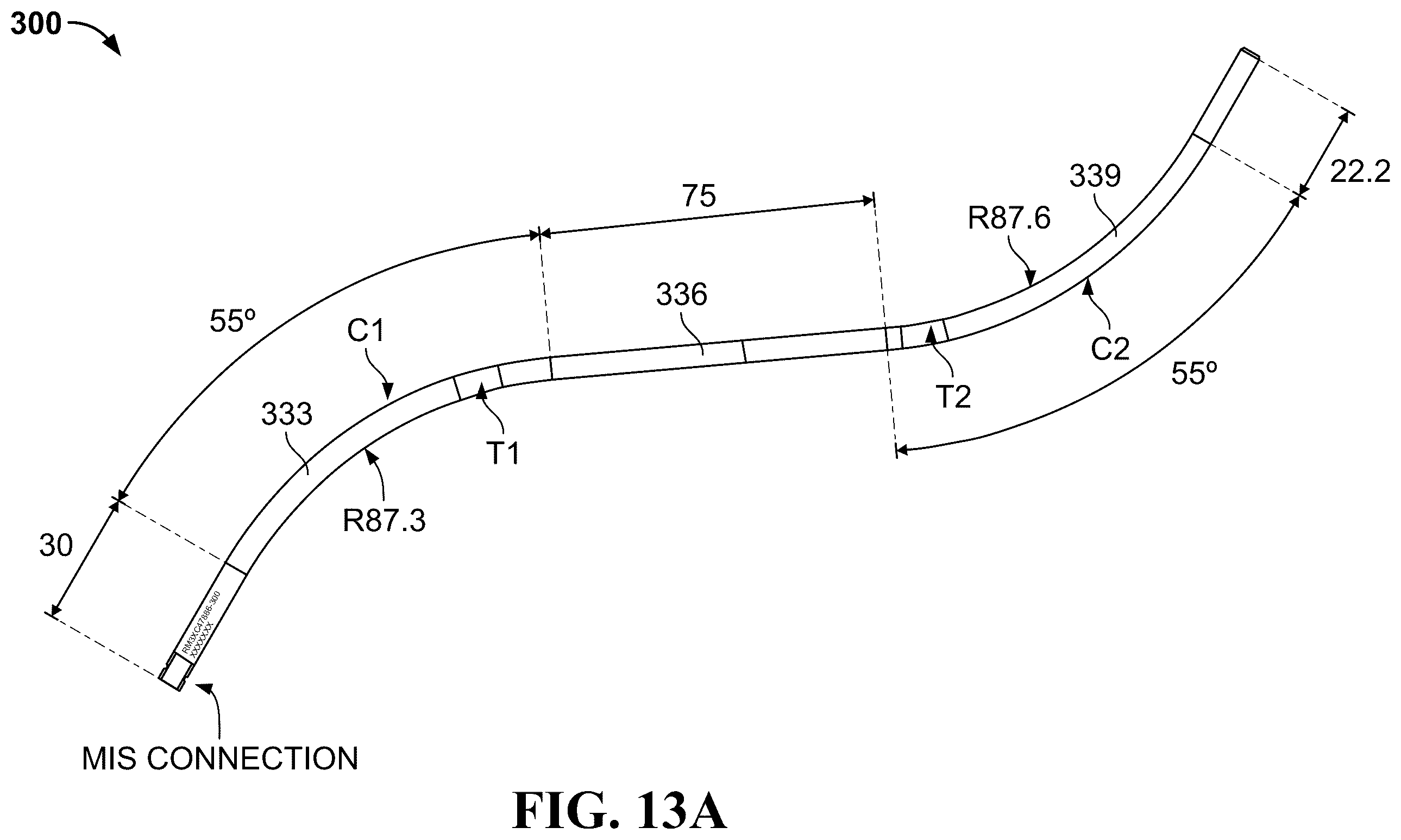 Patent US12611231 Figure 14 – Spinal rod and systems thereof