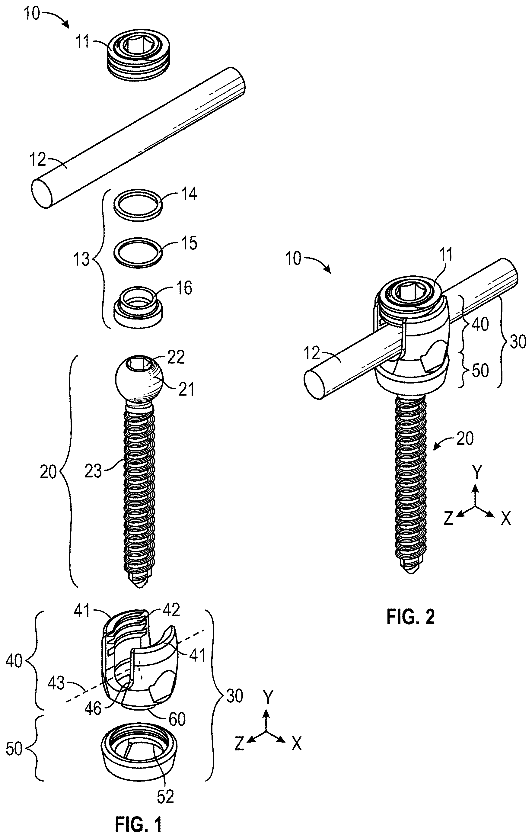 Patent US12611233 Figure 1 – Bone anchor housing limiter