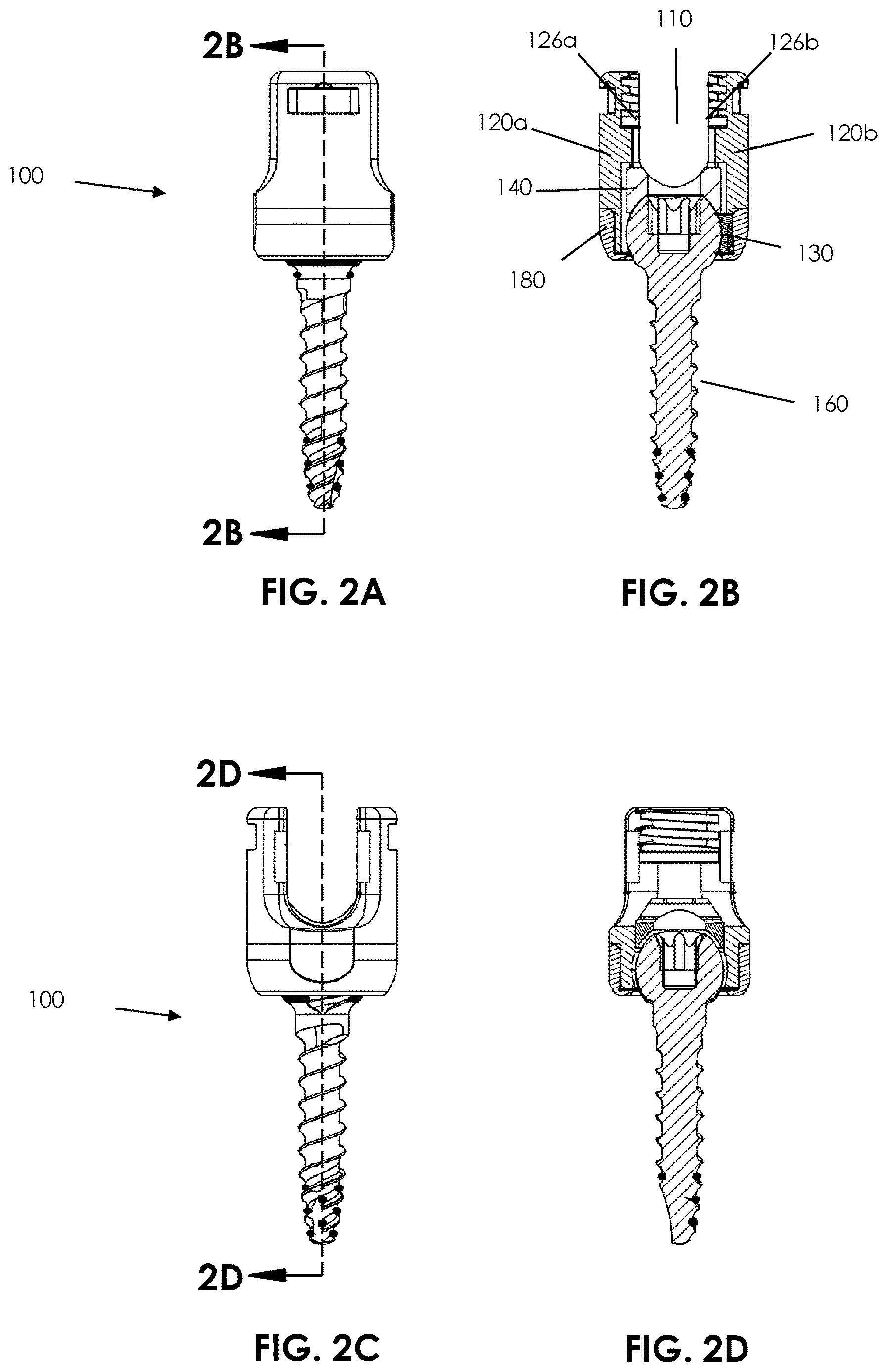 Patent US12611234 Figure 2 – Spinal fixation system
