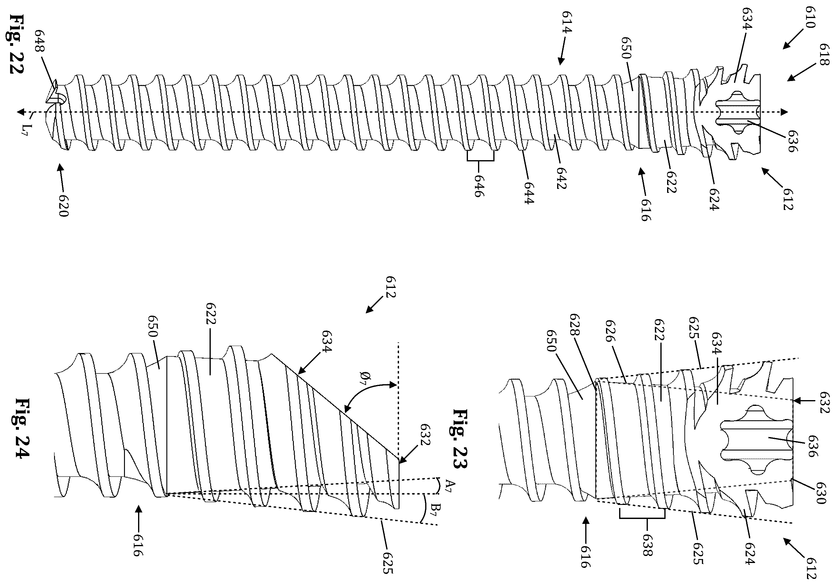 Patent US12611239 Figure 8 – Orthopedic bone screw