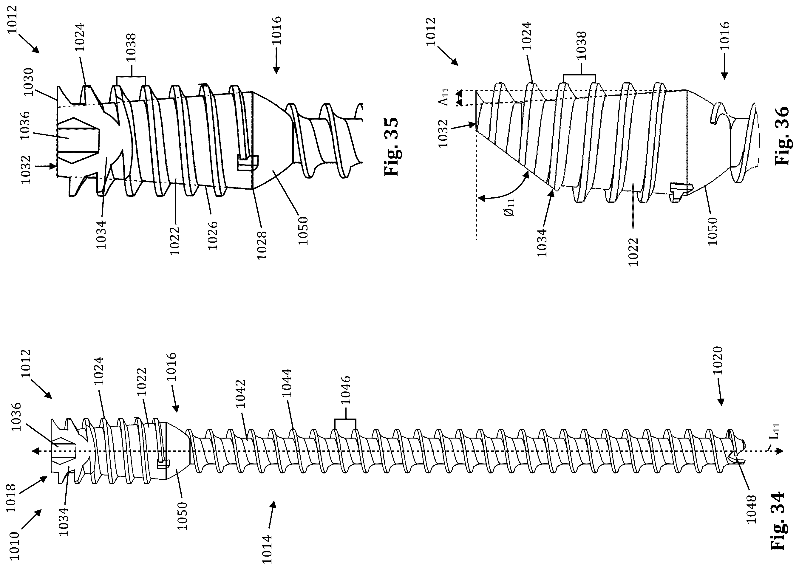 Patent US12611239 Figure 12 – Orthopedic bone screw