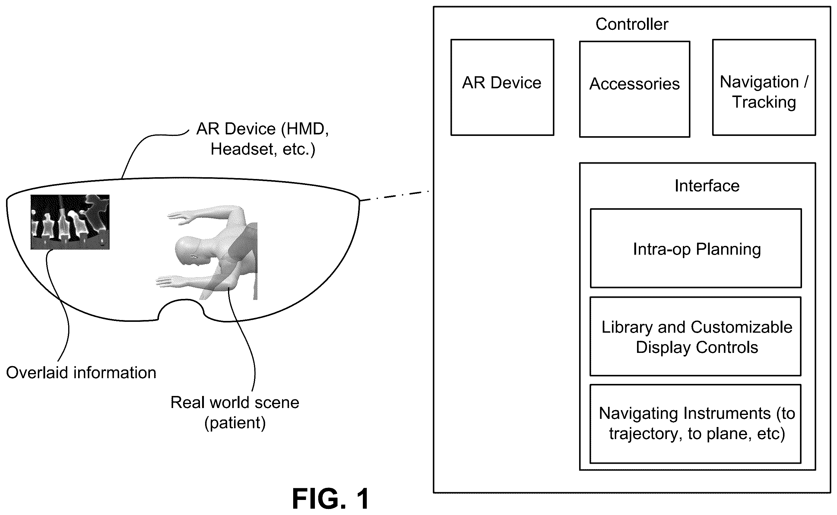 Patent US12611255 Figure 1 – Surgical systems, methods, and devices employing augmented reality (AR) for planning