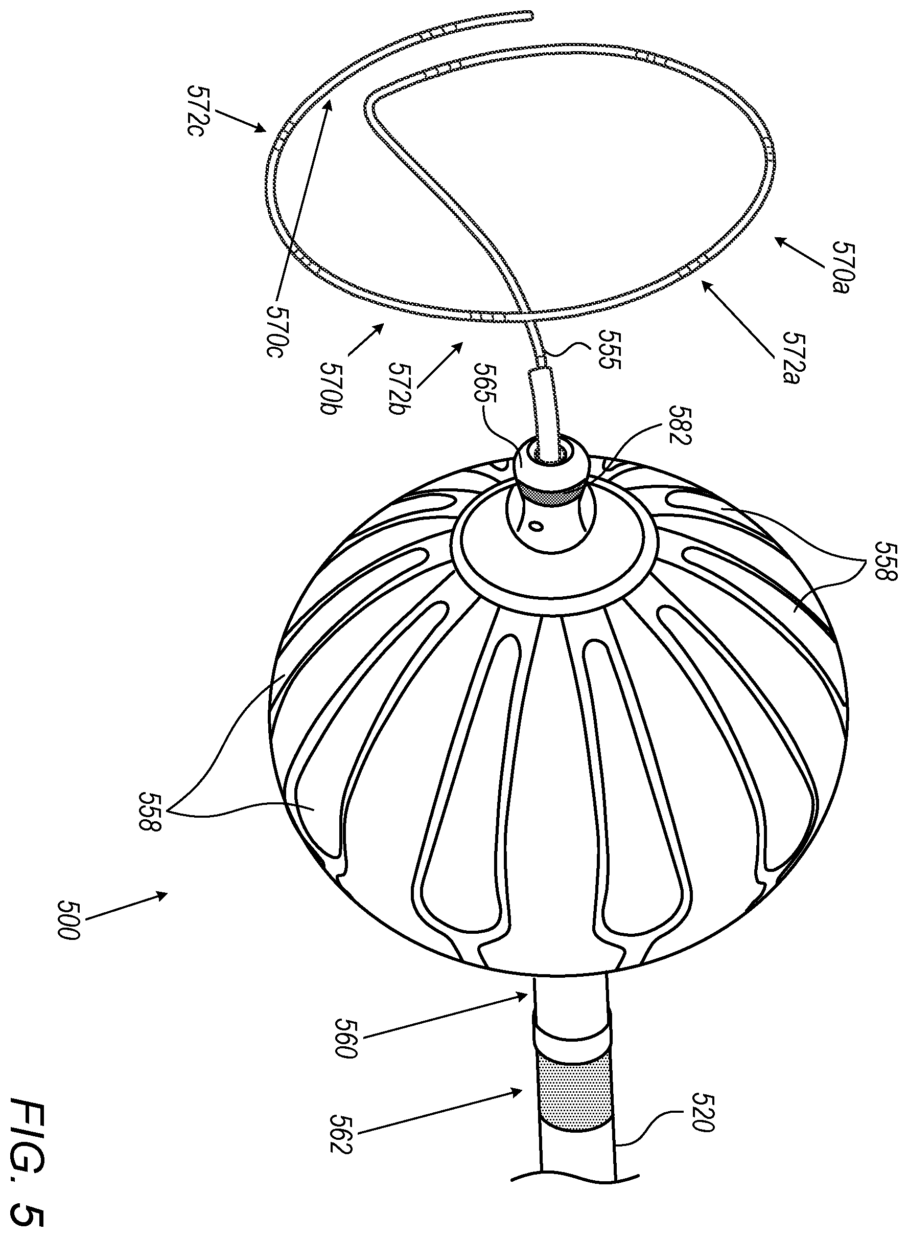 Patent US12611260 Figure 4 – Multi-arm catheter with improved magnetic location tracking