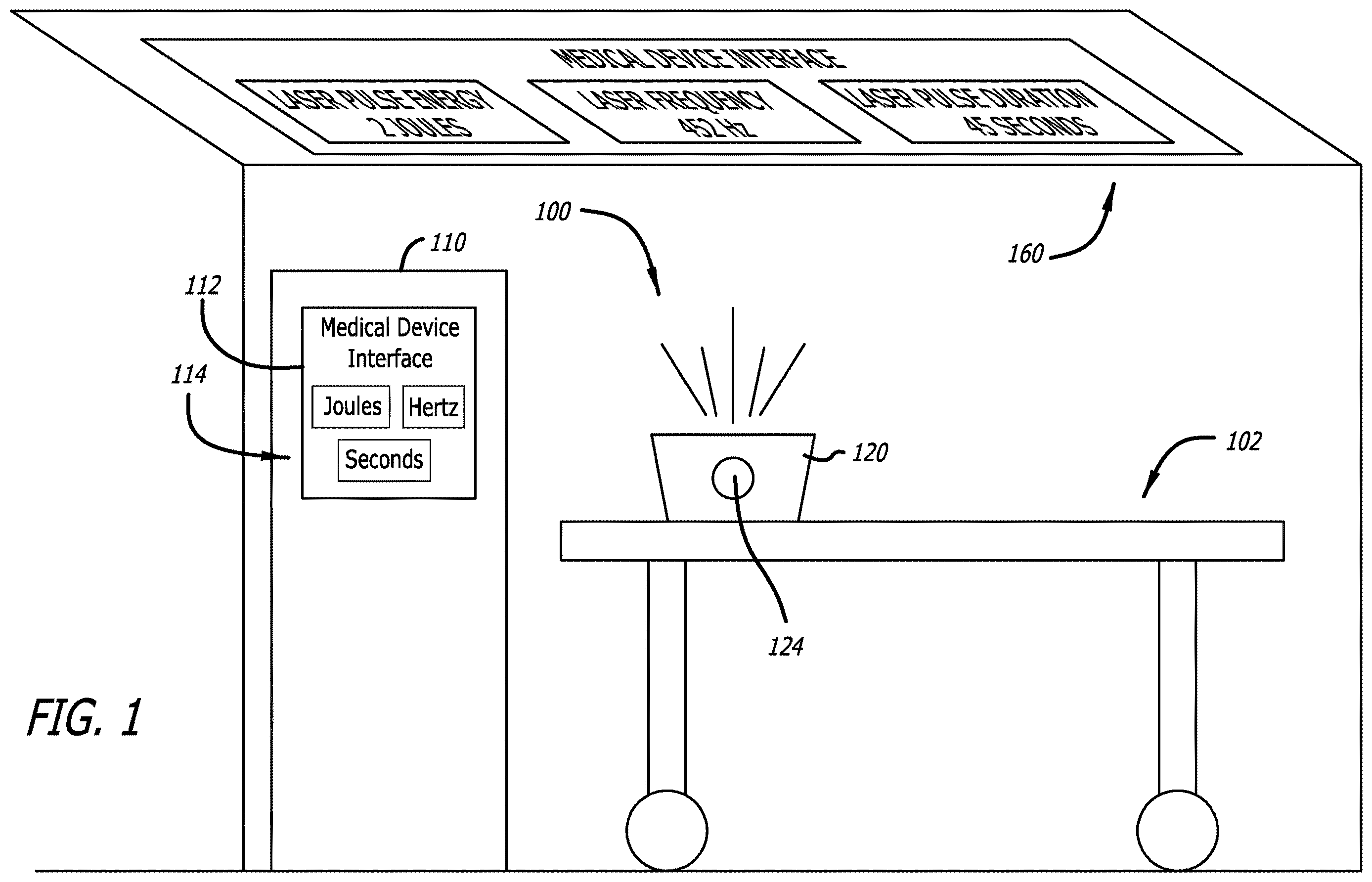 Patent US12611265 Figure 1 – Medical device projection system