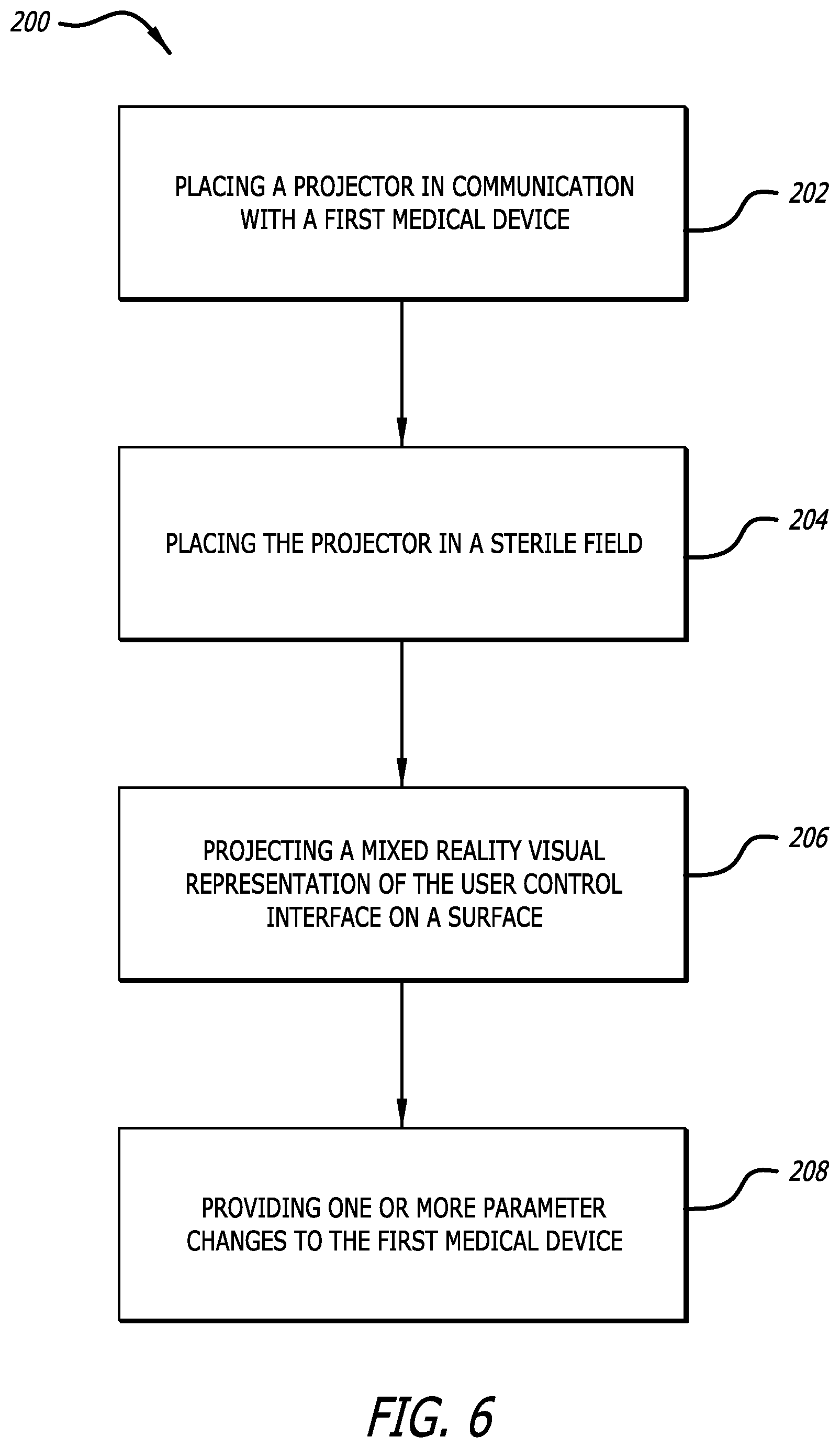 Patent US12611265 Figure 6 – Medical device projection system