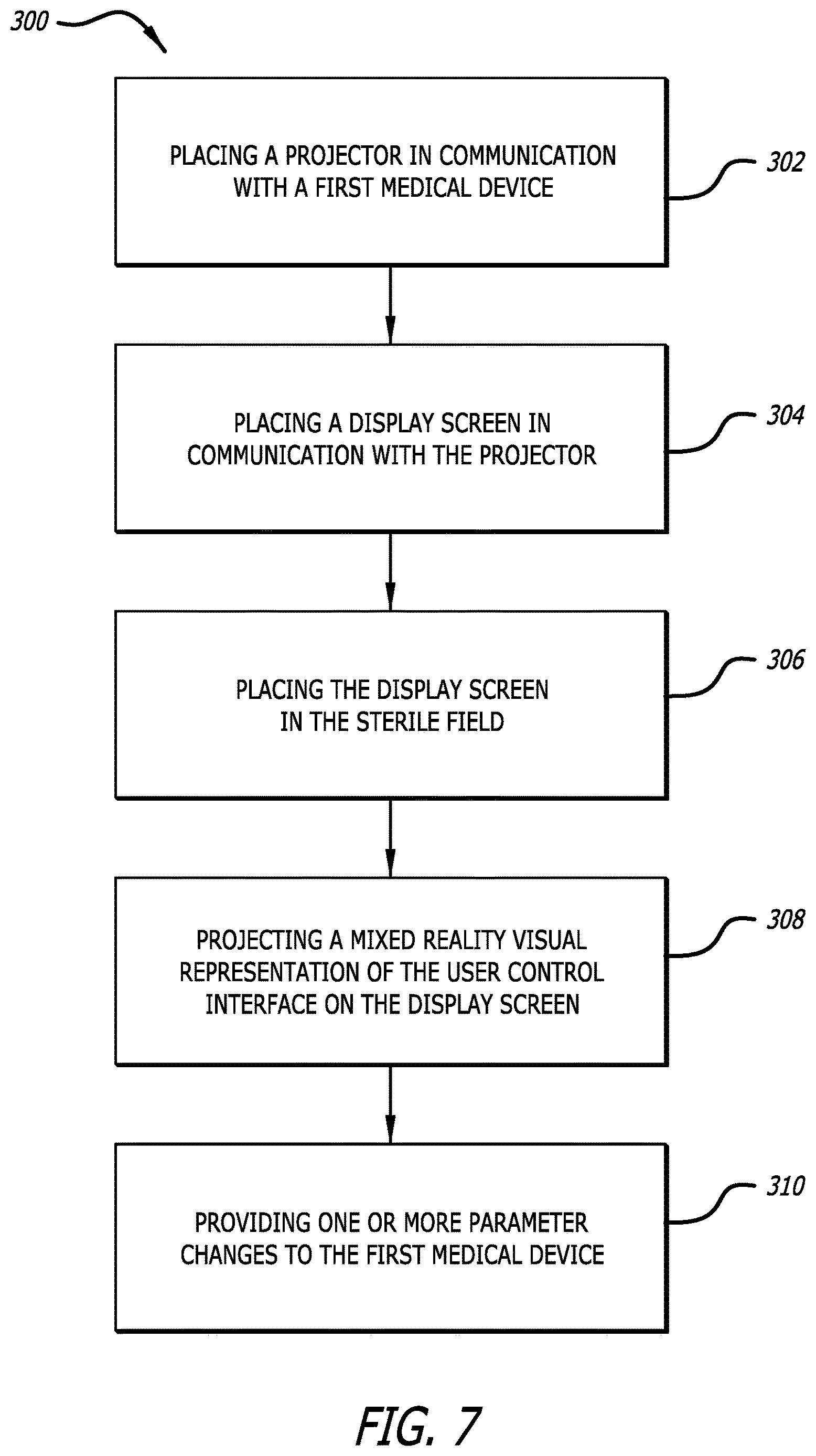 Patent US12611265 Figure 7 – Medical device projection system