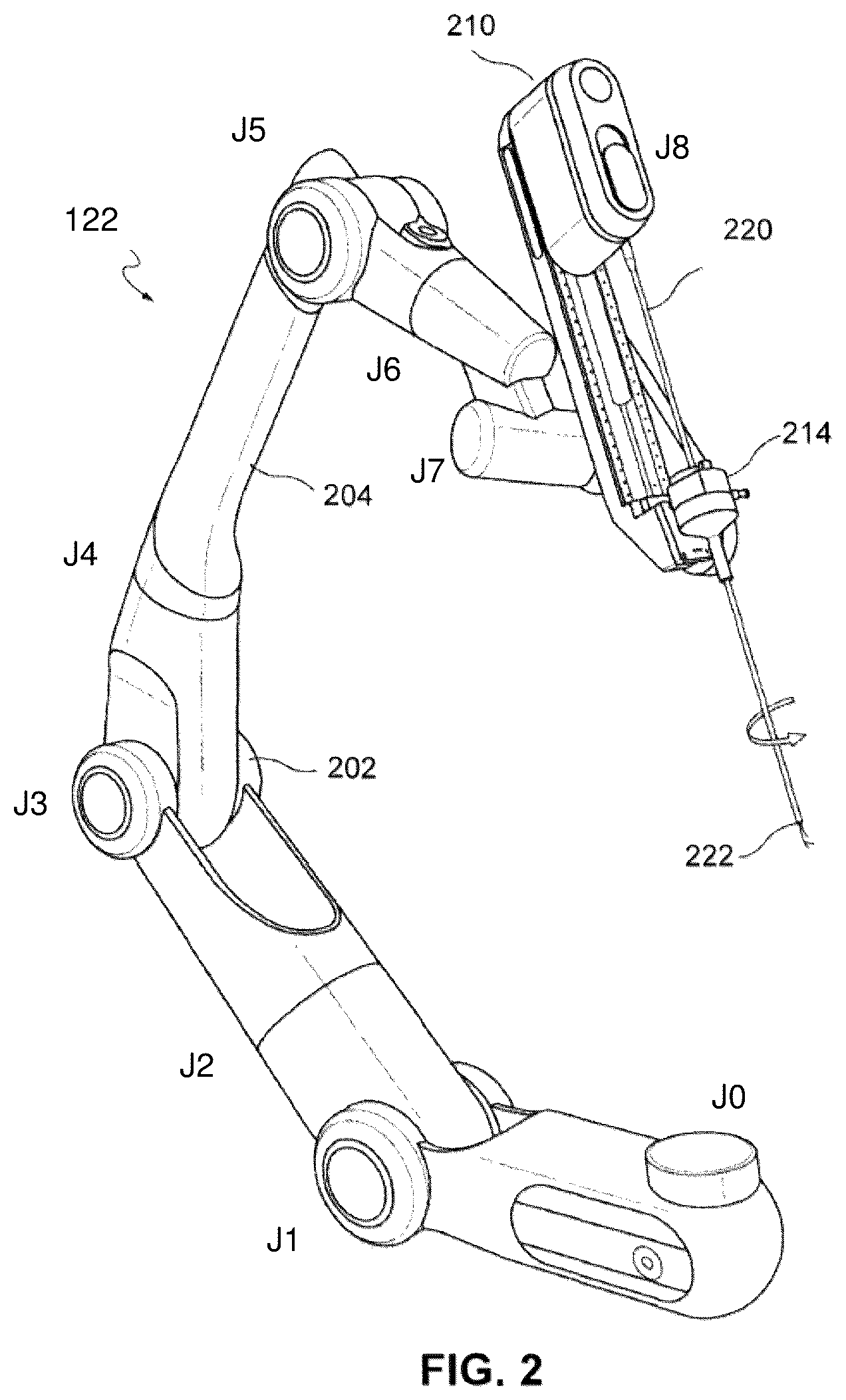 Patent US12611270 Figure 2 – Control of an endoscope by a surgical robot