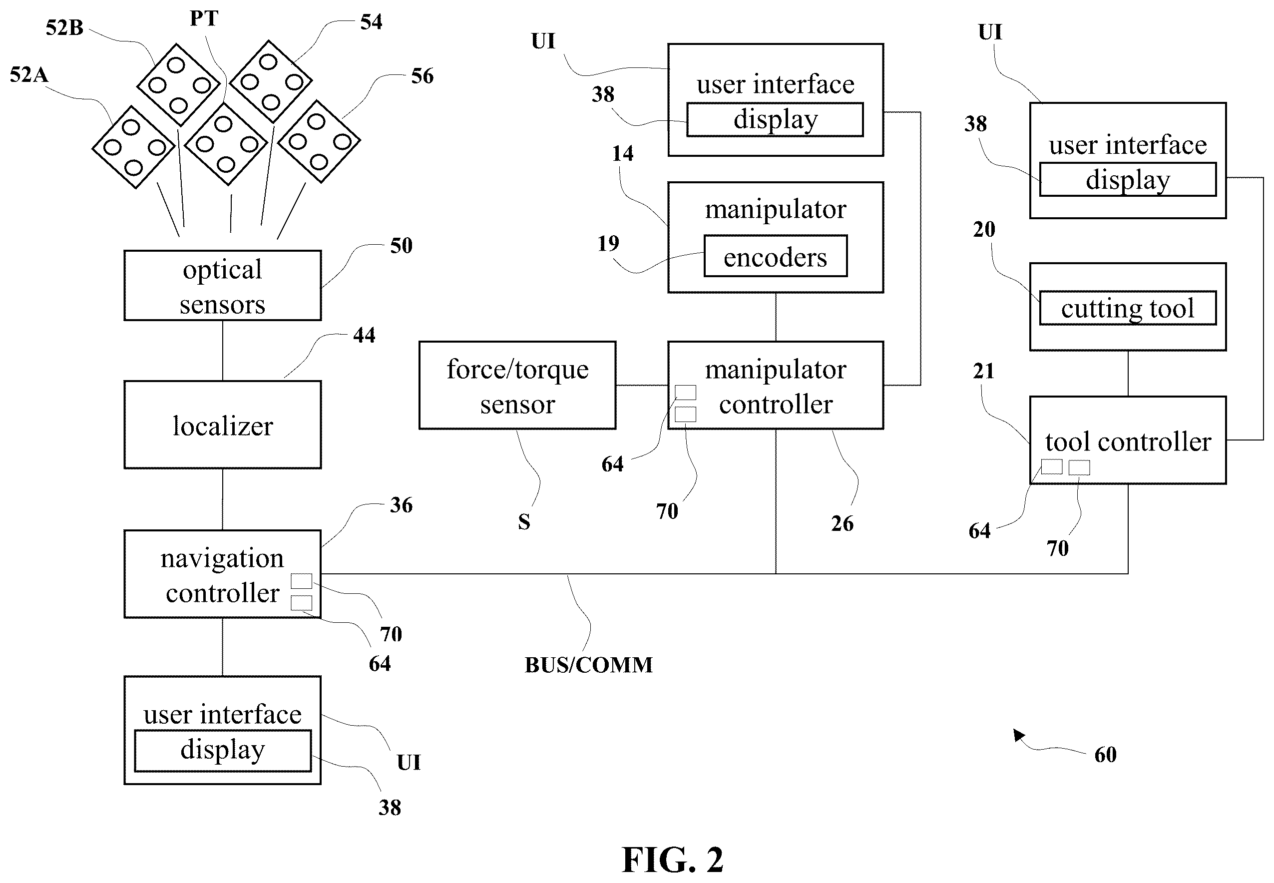 Patent US12611274 Figure 2 – Robotic surgical systems and methods for guiding a tool along a path using hybrid automated/manual control
