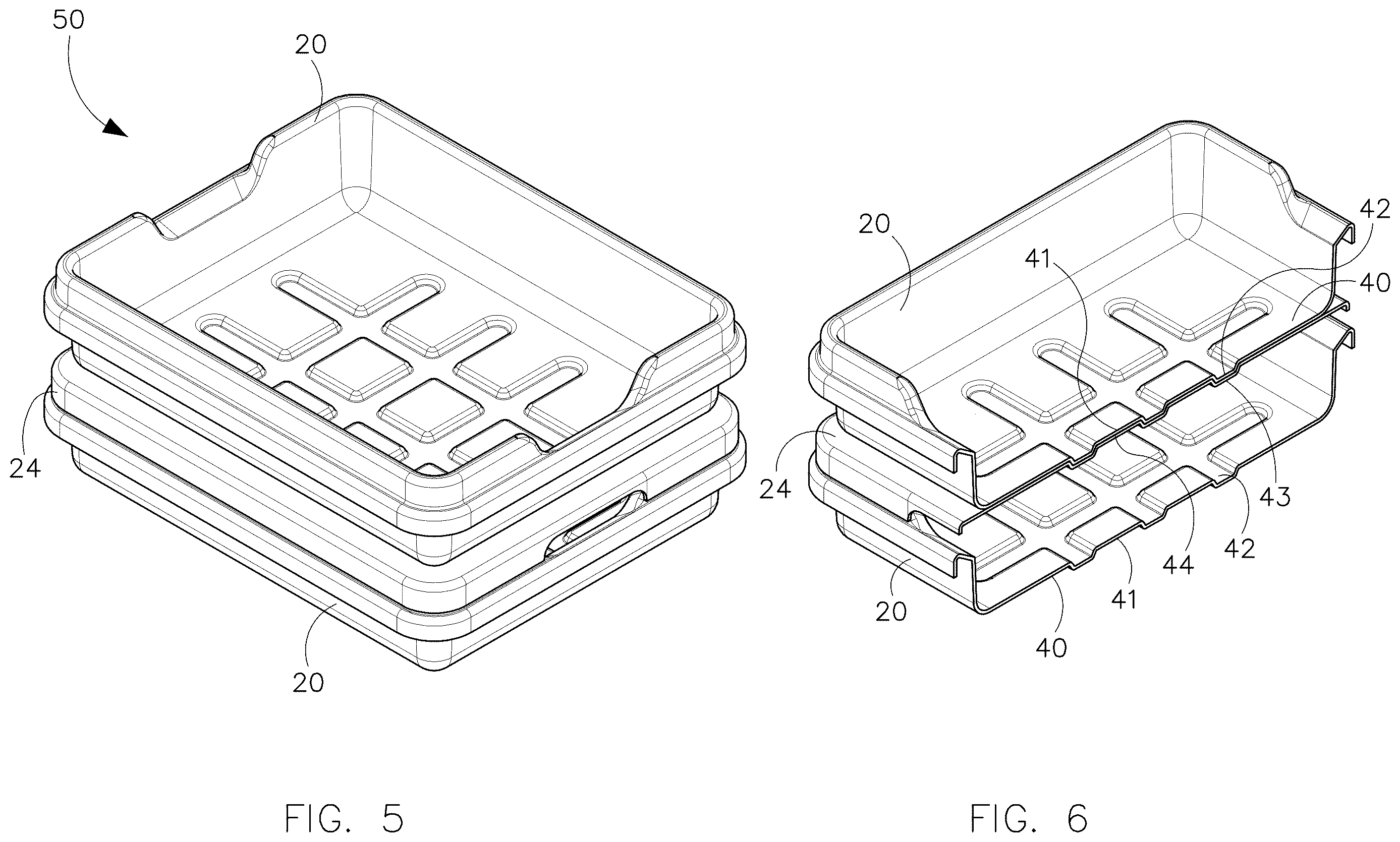 Patent US12611281 Figure 5 – Stackable endoscope storage tray and method of use