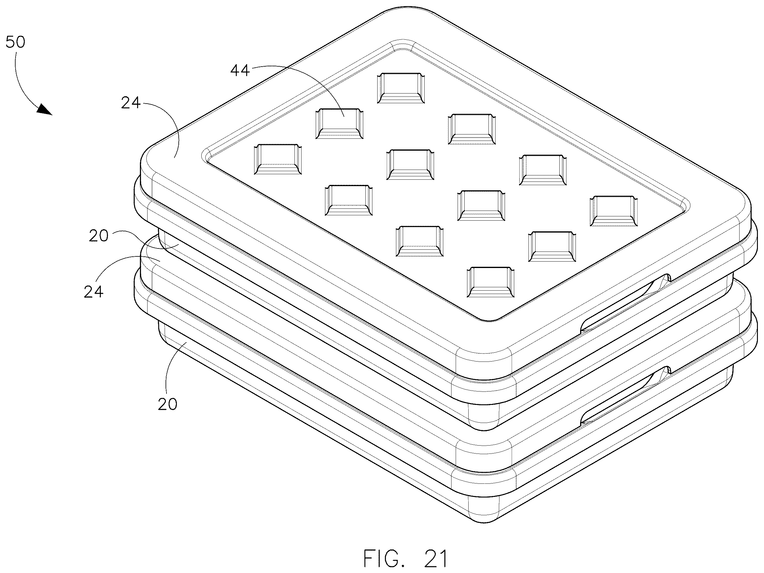 Patent US12611281 Figure 16 – Stackable endoscope storage tray and method of use