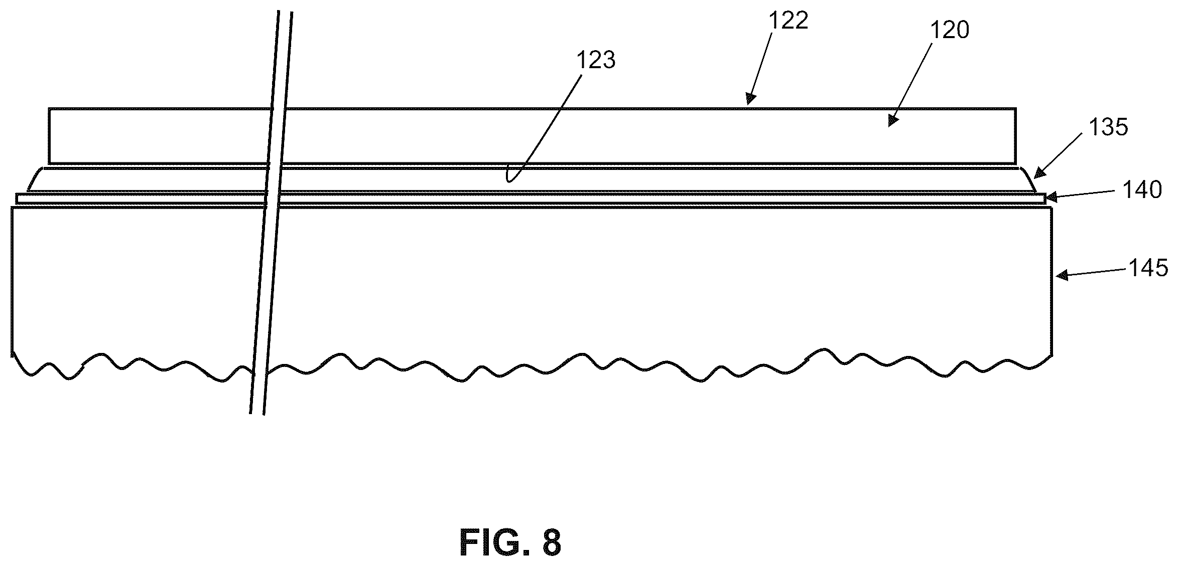 Patent US12611293 Figure 8 – Surgical mesh having ingrowth-preventing coating on one side thereof, and method for making the same