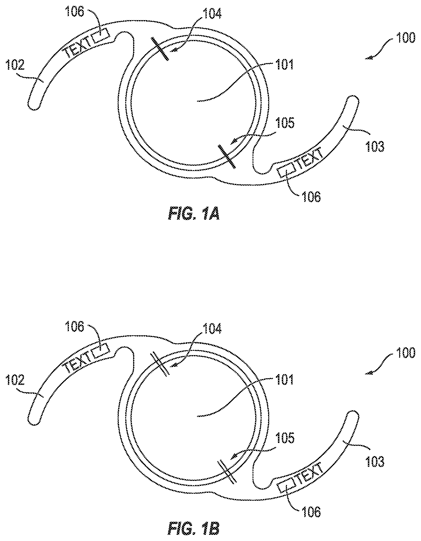 Patent US12611295 Figure 1 – Lenses with optical markings
