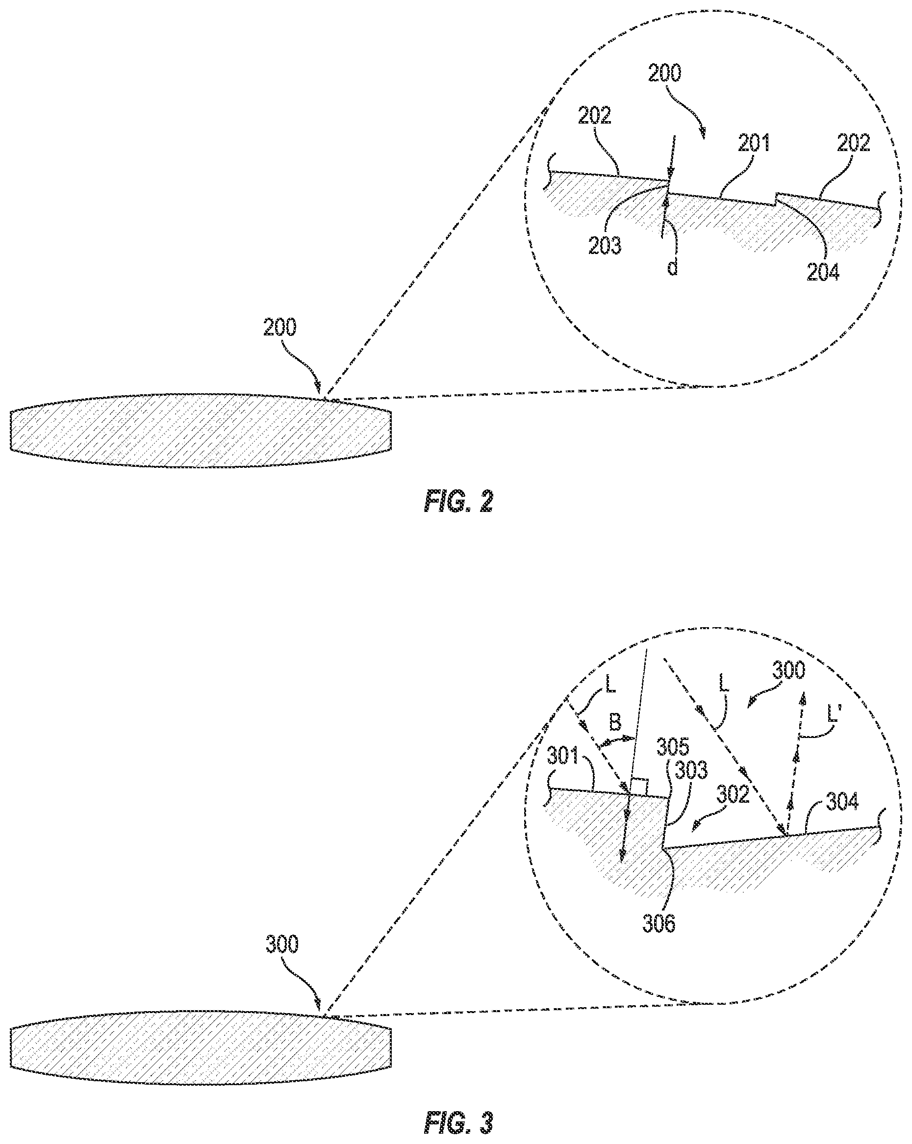 Patent US12611295 Figure 4 – Lenses with optical markings