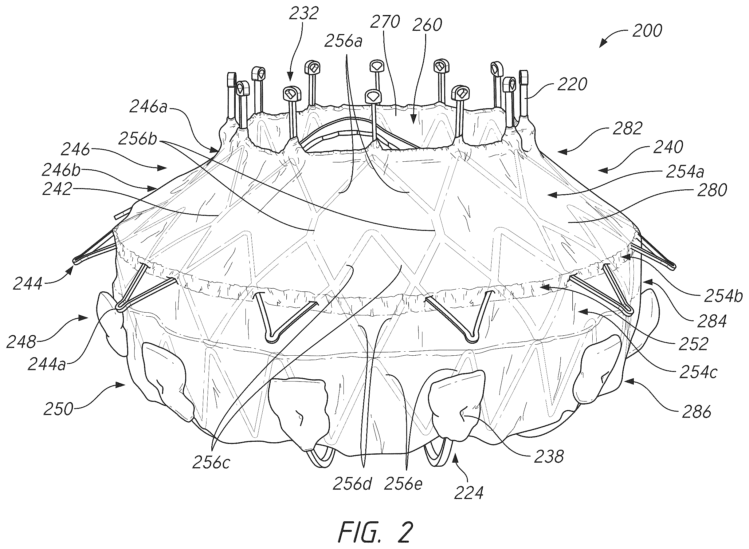 Patent US12611298 Figure 2 – Multi-portion replacement heart valve prosthesis