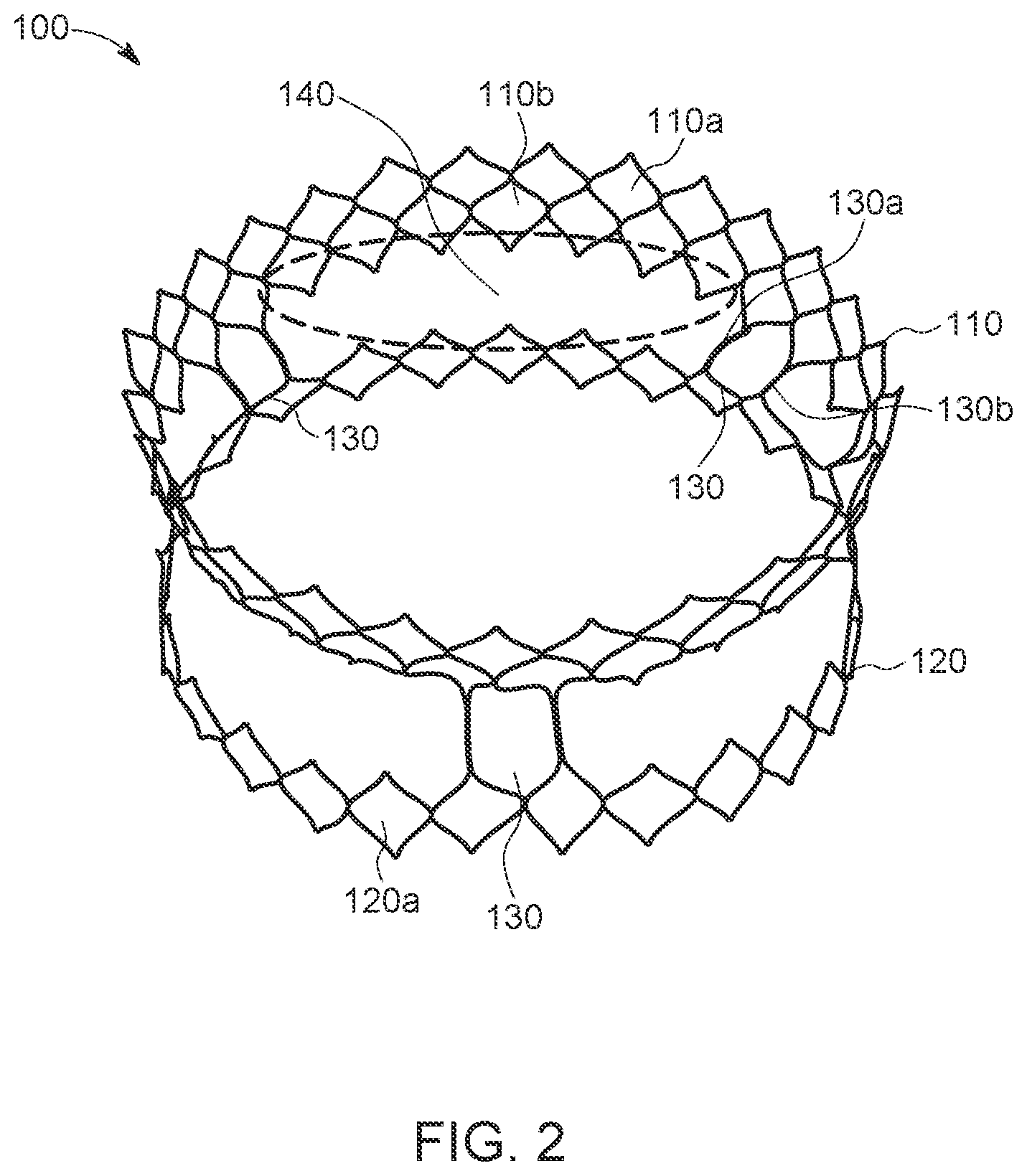 Patent US12611300 Figure 2 – Transcatheter prosthetic atrioventricular valve