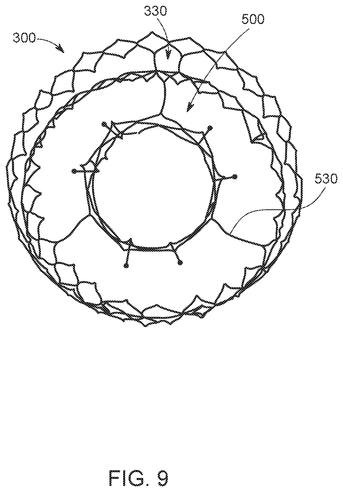 Patent US12611300 Figure 9 – Transcatheter prosthetic atrioventricular valve