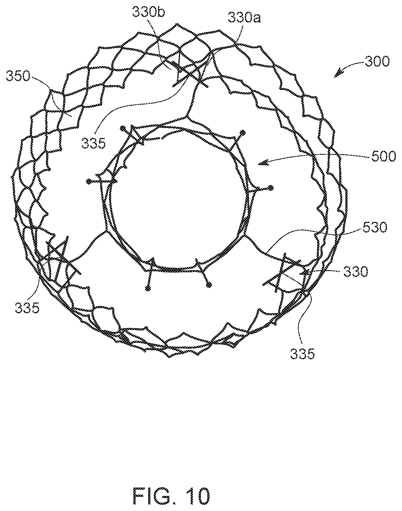 Patent US12611300 Figure 10 – Transcatheter prosthetic atrioventricular valve