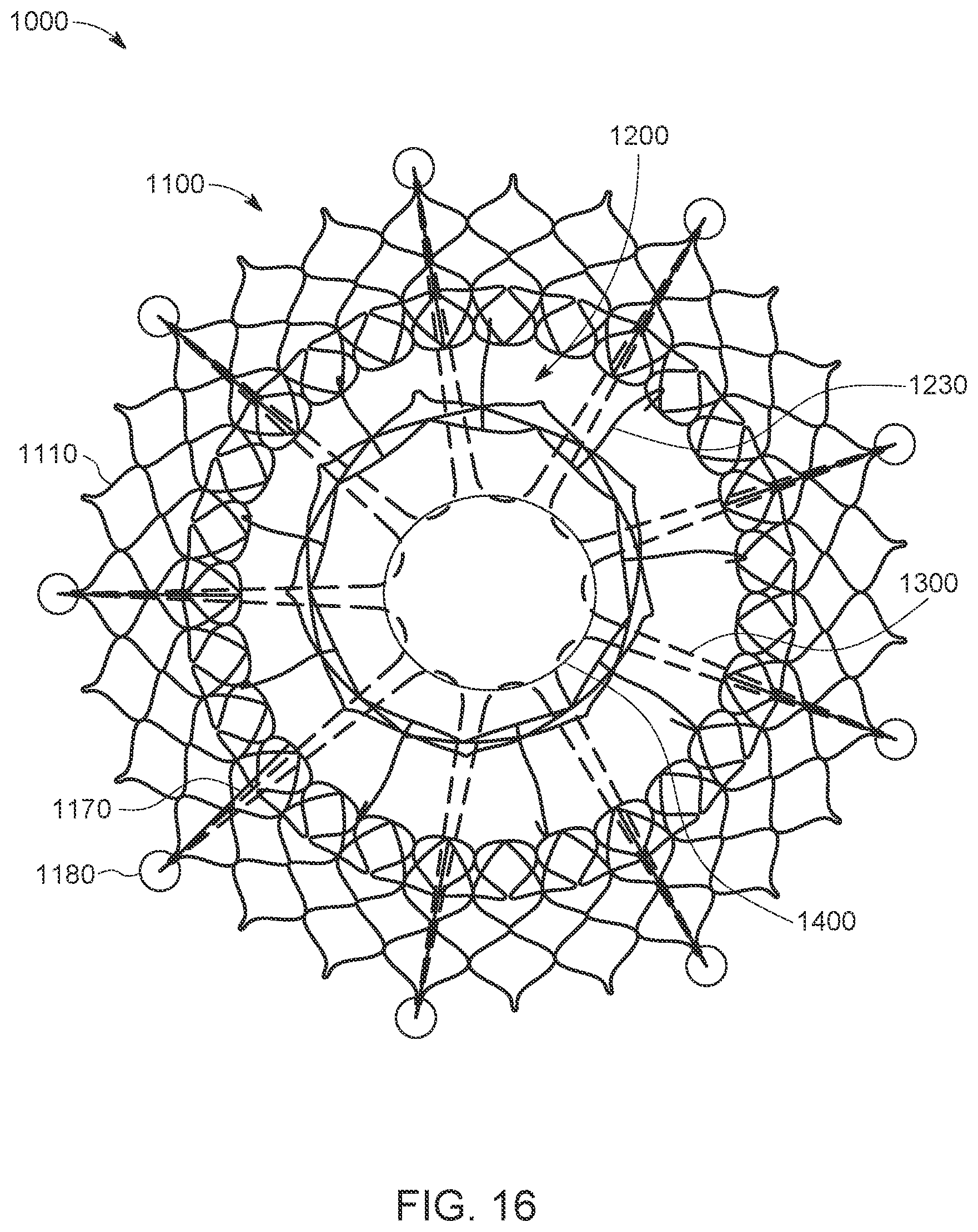 Patent US12611300 Figure 16 – Transcatheter prosthetic atrioventricular valve
