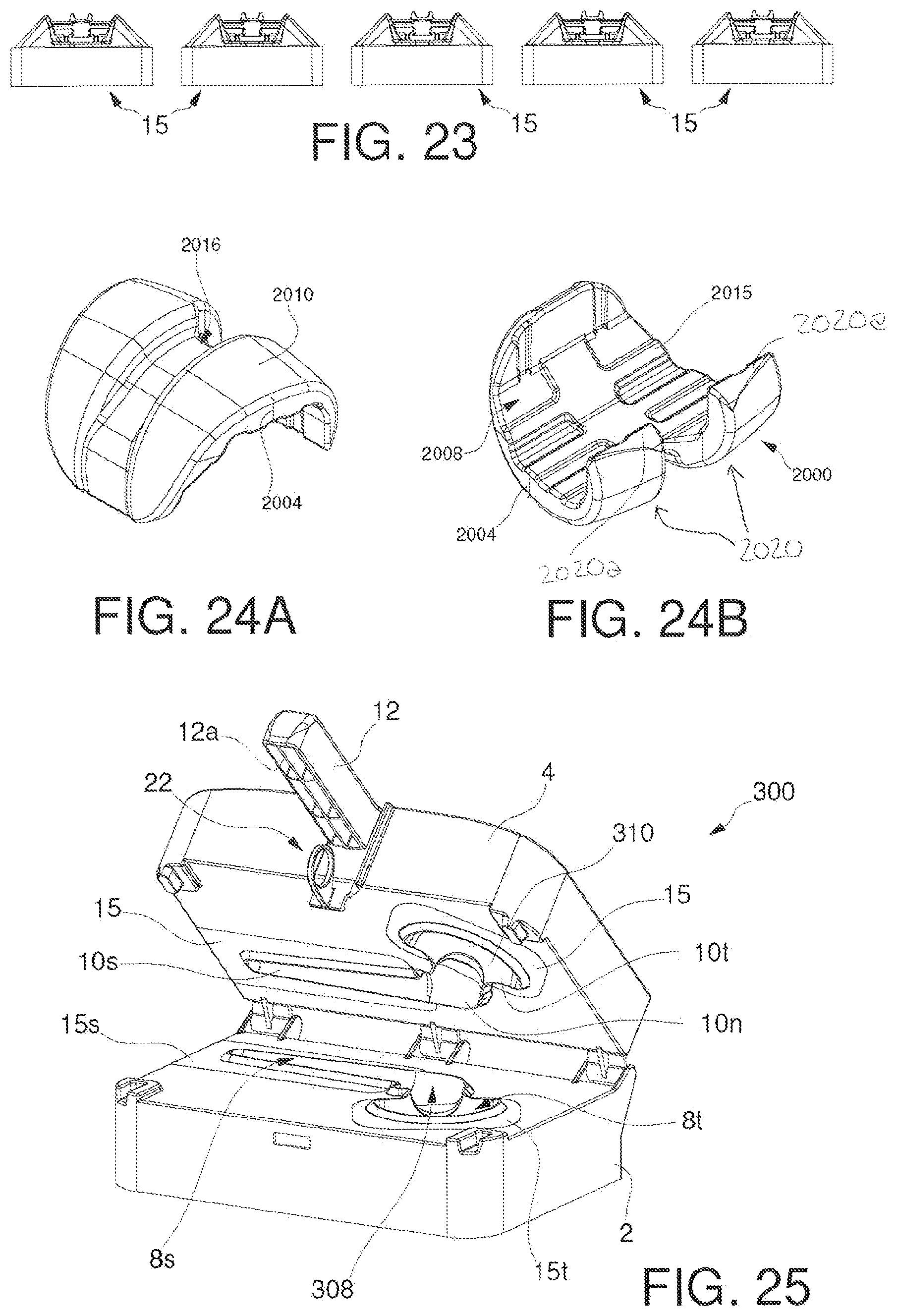 Patent US12611308 Figure 8 – Mold with removable inserts for forming a spacer device for the replacement of a joint prosthesis