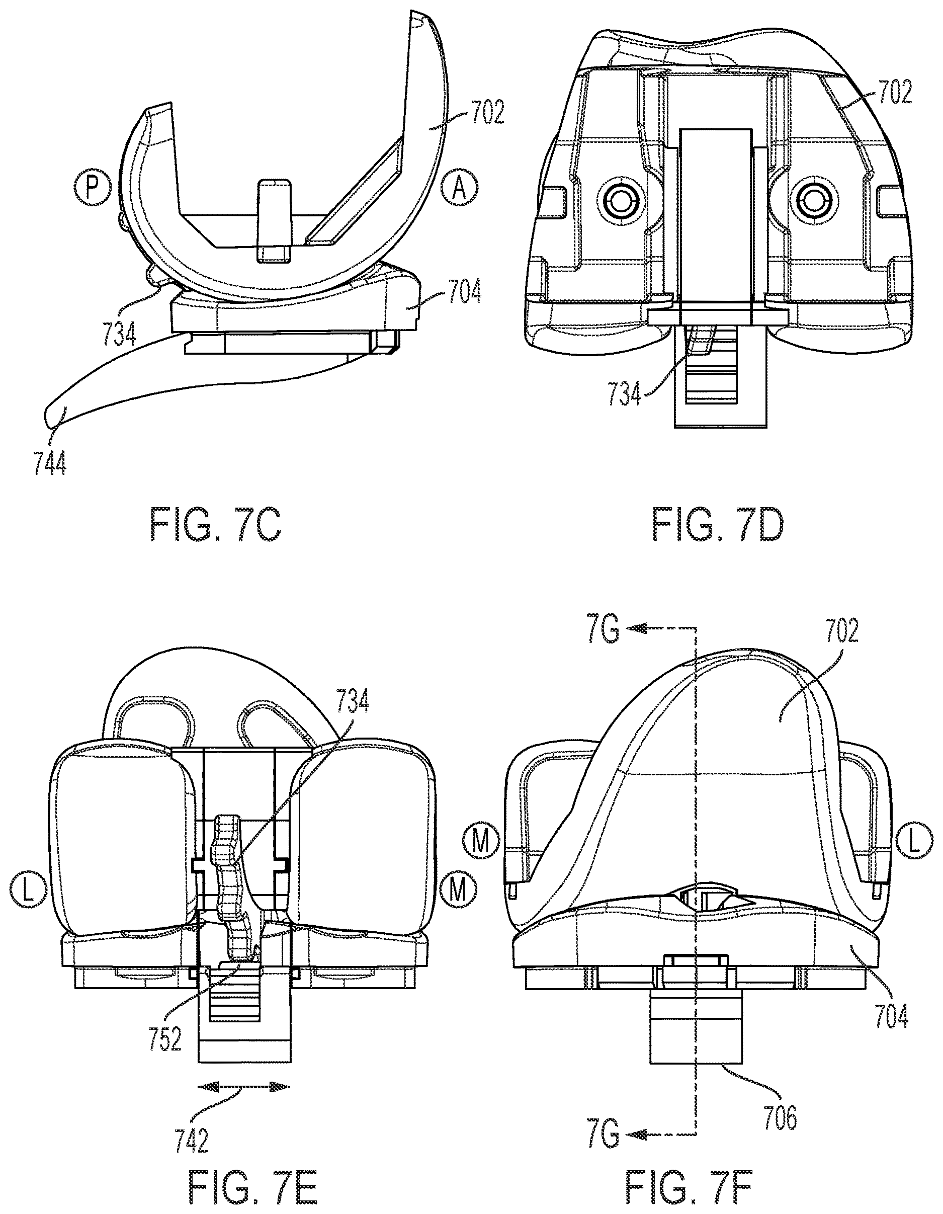 Patent US12611310 Figure 8 – Modular artificial knee system