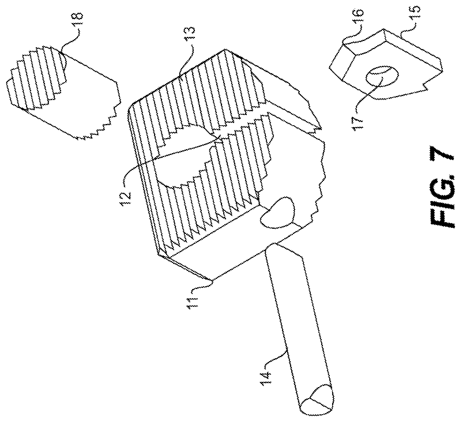 Patent US12611312 Figure 7 – Medical implant for fixation and integration with hard tissue