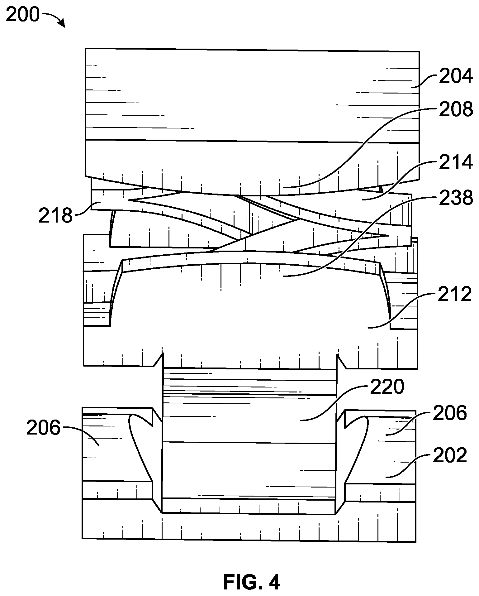 Patent US12611313 Figure 4 – Minimally invasive compliant devices for total lumbar disc replacement