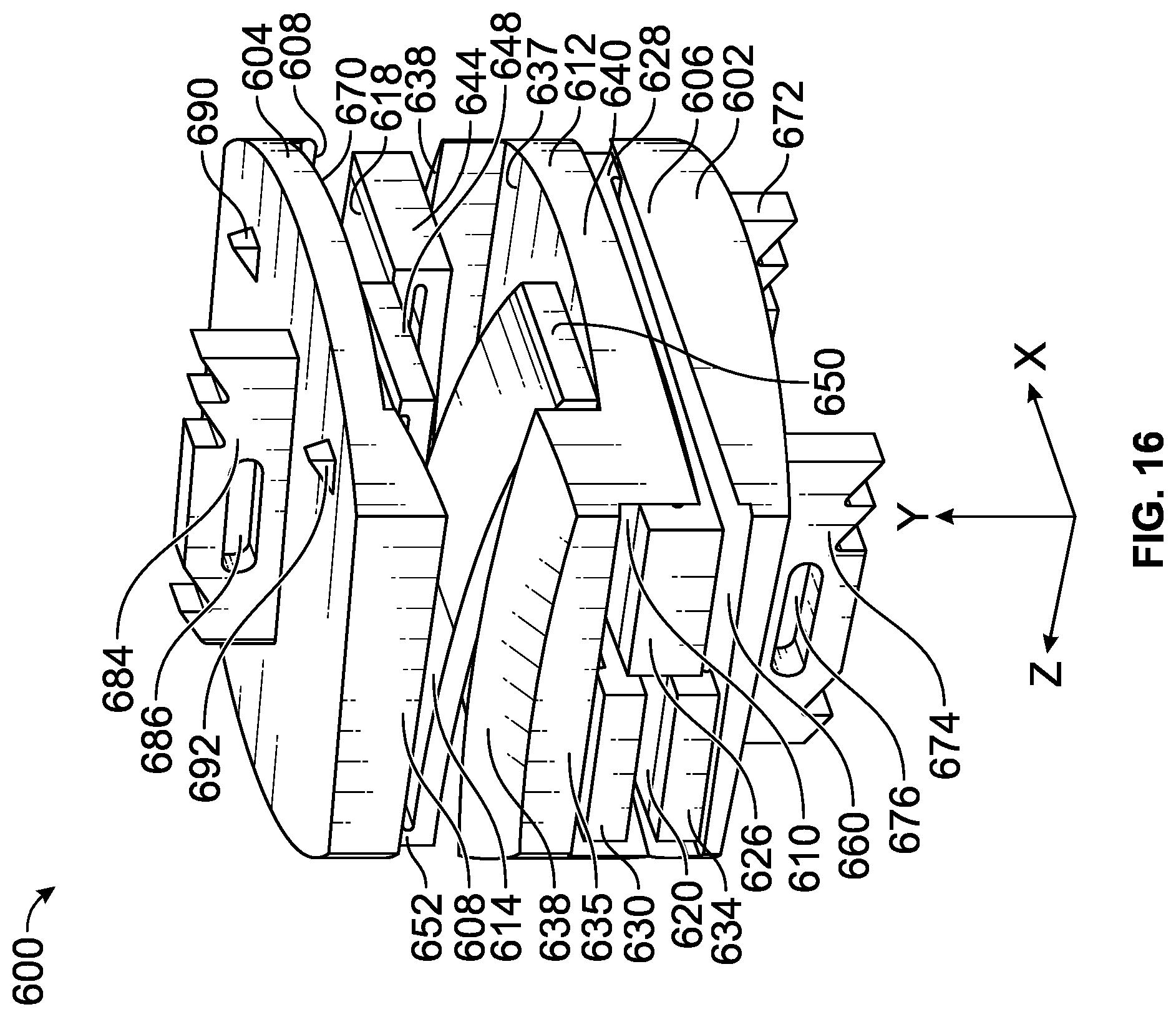 Patent US12611313 Figure 16 – Minimally invasive compliant devices for total lumbar disc replacement
